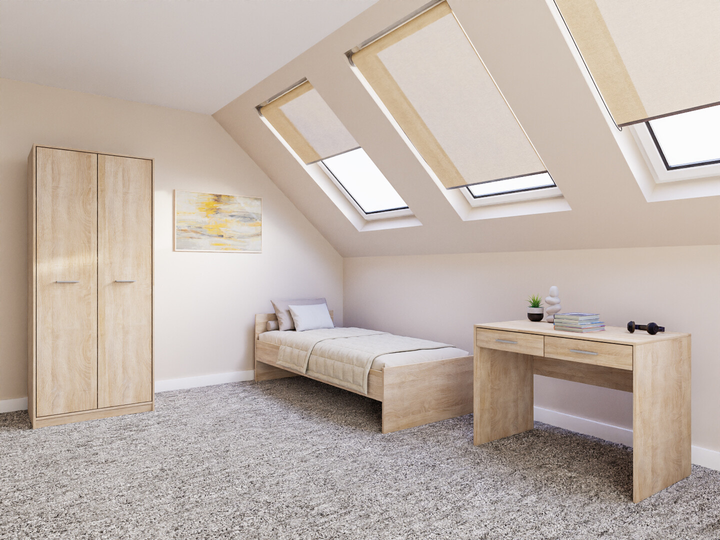 Спальный гарнитур Novsore 157 (Сонома Дуб)