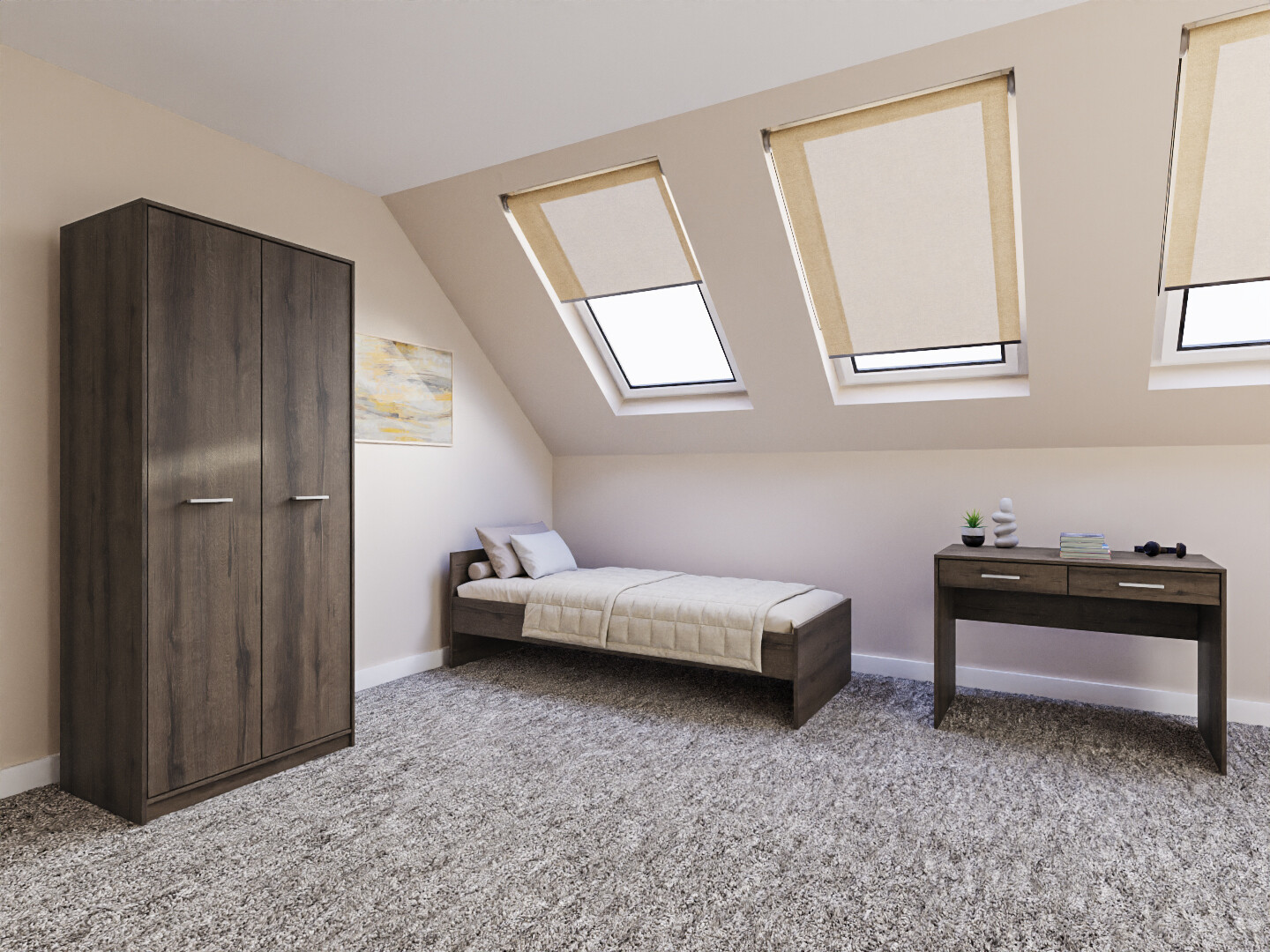 Спальный гарнитур Novsore 157 (Темный дуб)