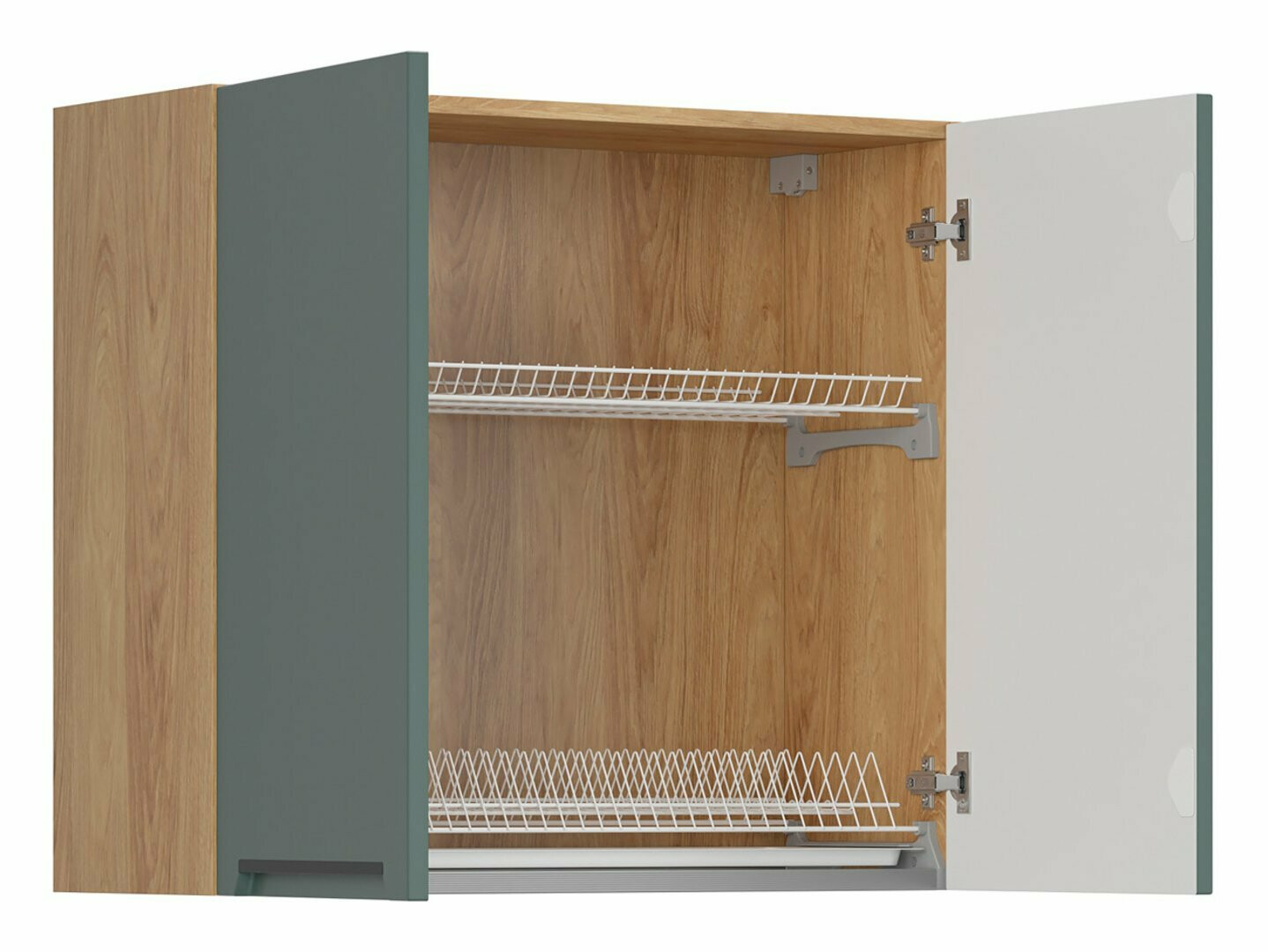 Moduļu piekarams skapis ar trauku žāvētāju Riso Green 154
