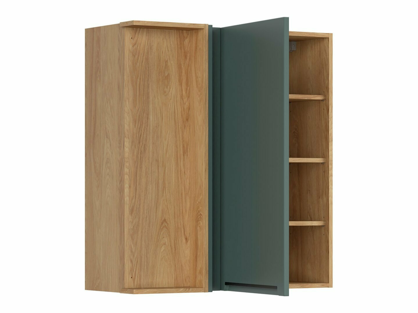 Moduļu piekarams stūra skapis Riso Green 159