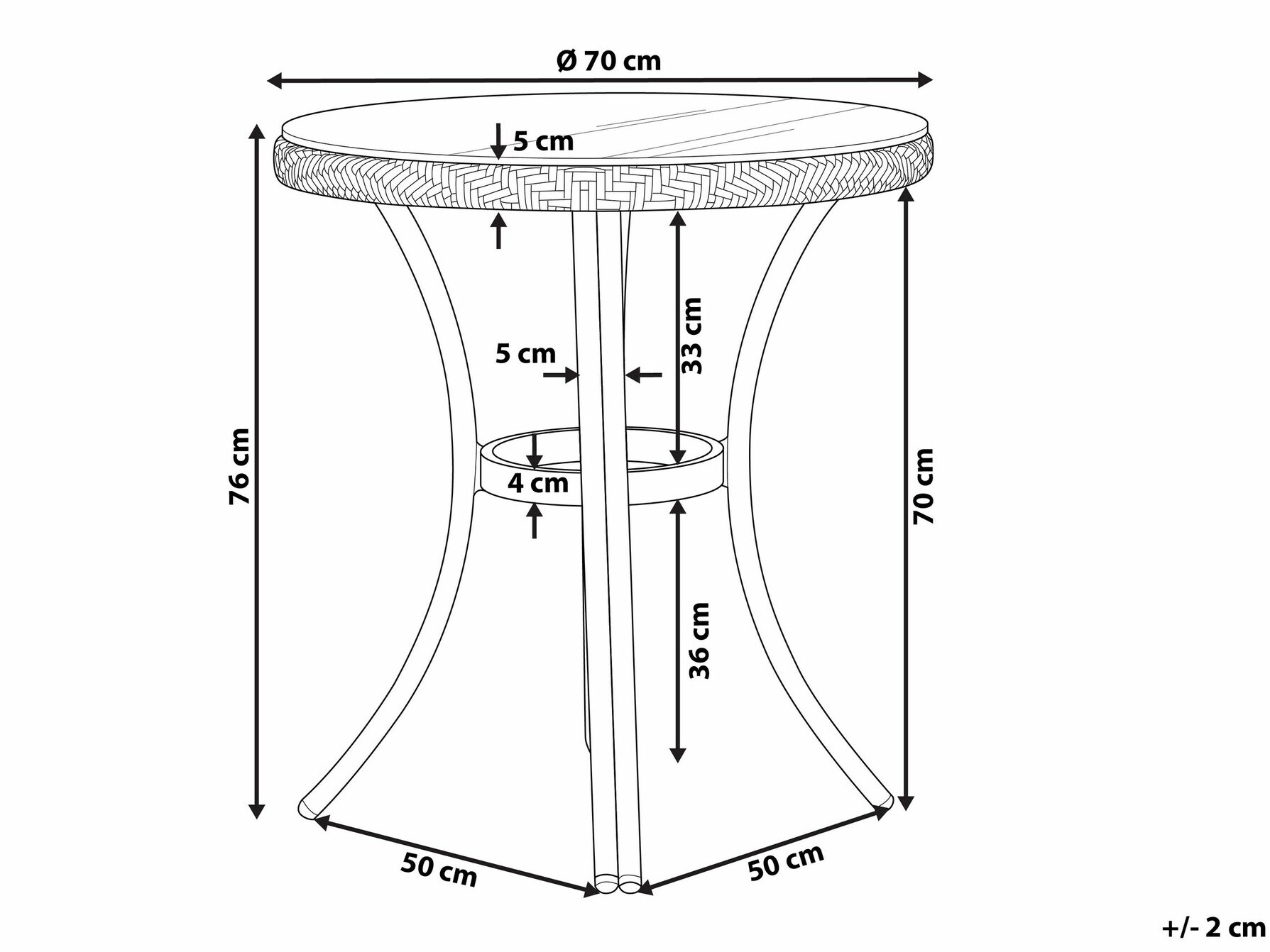 Садовый стол Berwyn 2478