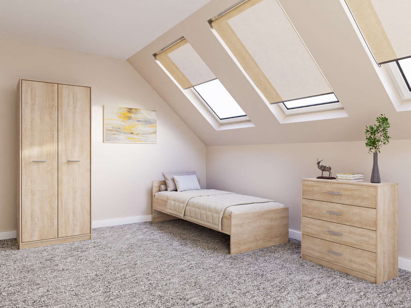 Спальный гарнитур Novsore 151 (Сонома Дуб)