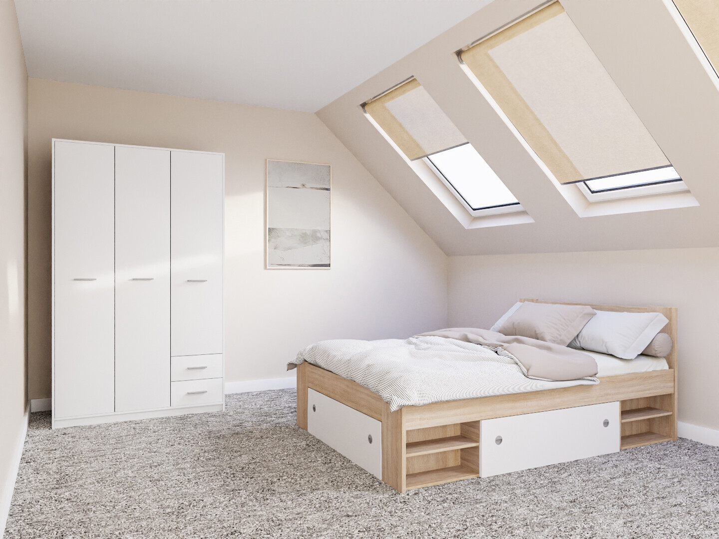 Guļamistabas komplekts Novsore 158 (Sonomas ozols)