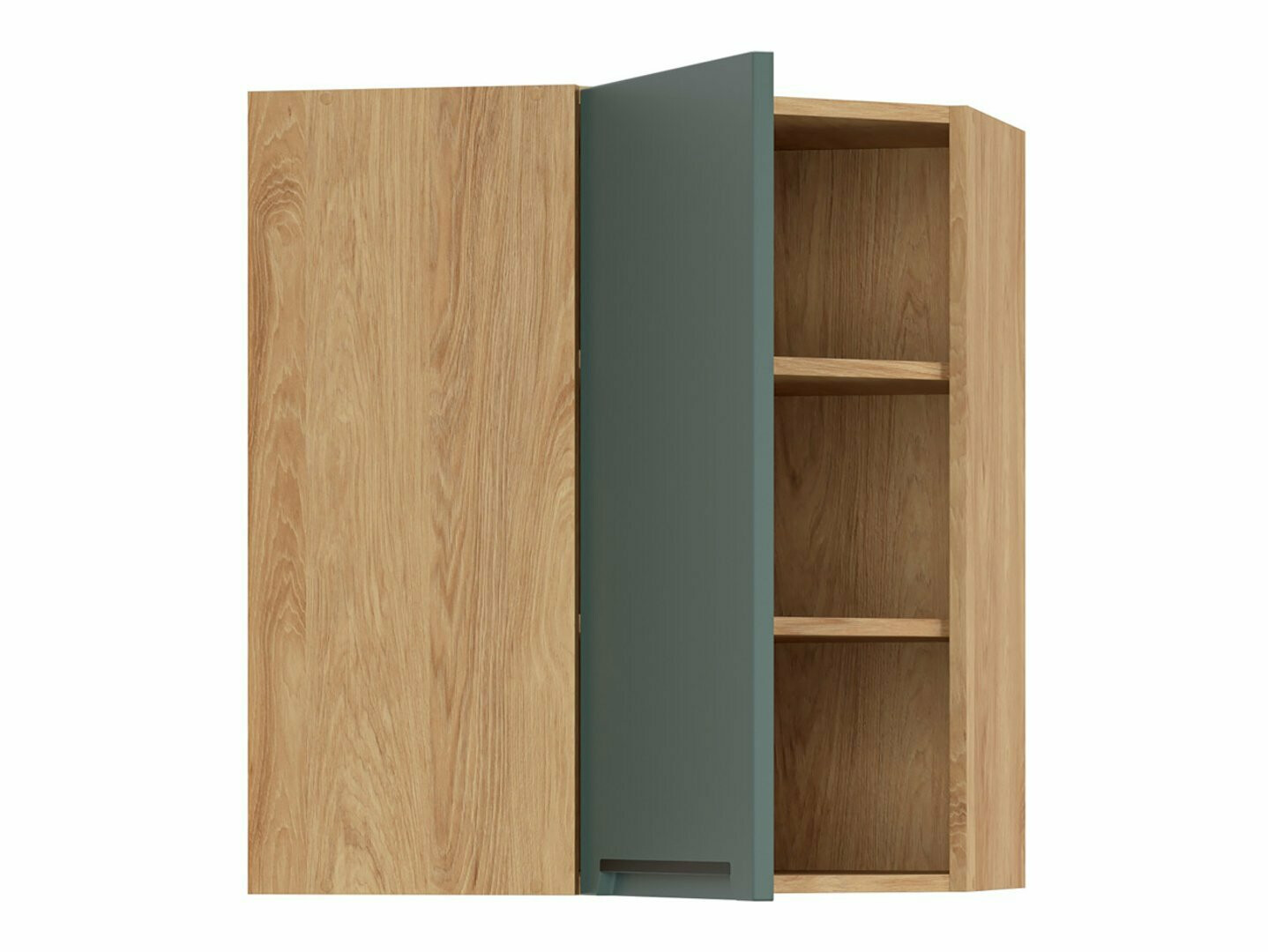 Moduļu piekarams stūra skapis Riso Green 160