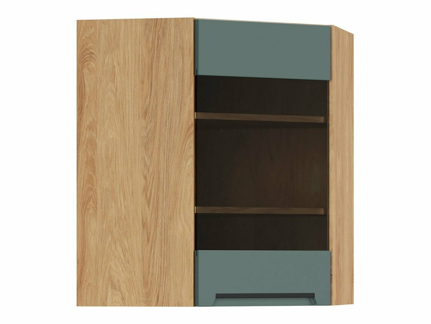 Moduļu piekarams stūra skapis Riso Green 161