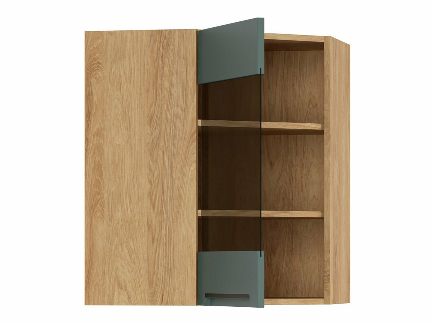 Moduļu piekarams stūra skapis Riso Green 161