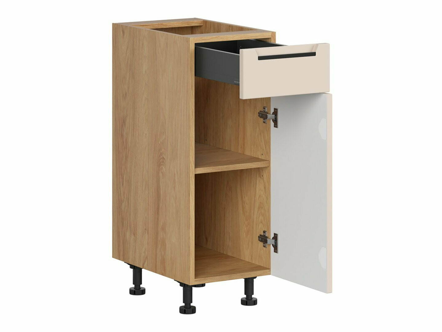 Moduļu skapis ar atvilktni un durvīm Riso Beige 102