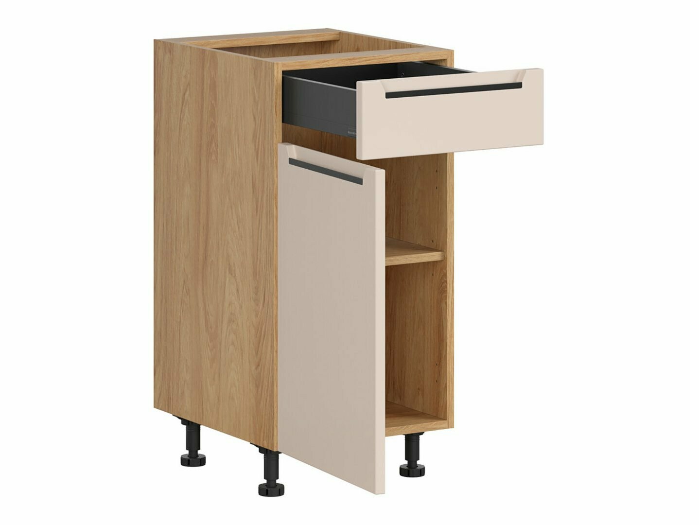 Moduļu skapis ar atvilktni un durvīm Riso Beige 103