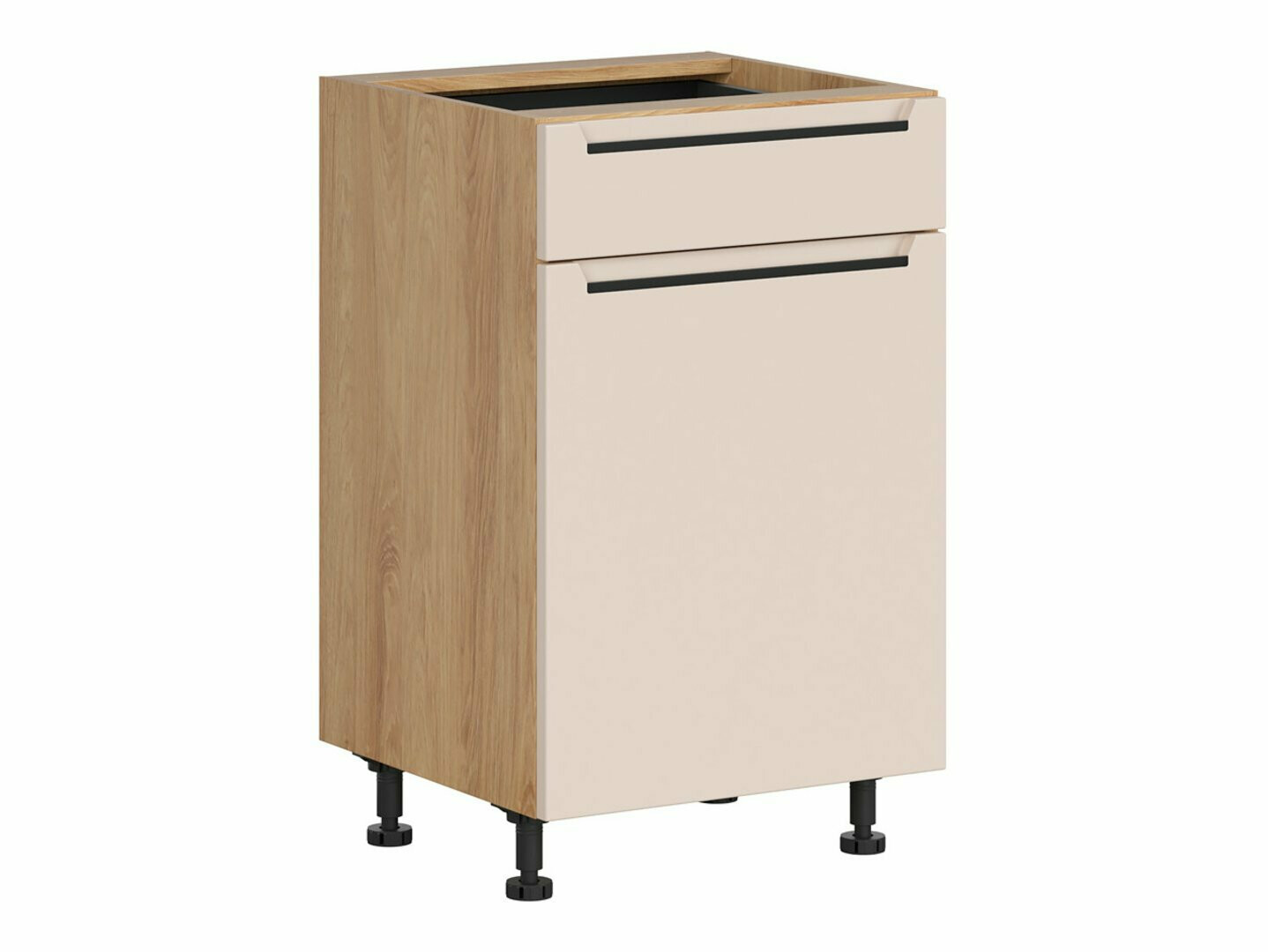 Moduļu skapis ar atvilktni un durvīm Riso Beige 104