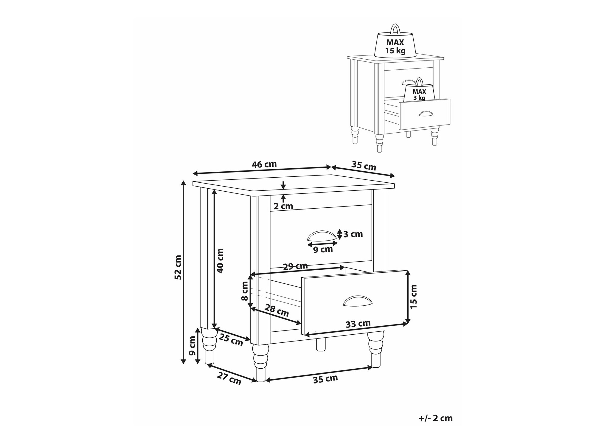 Naktsgaldiņš Berwyn 2481 (Melns)