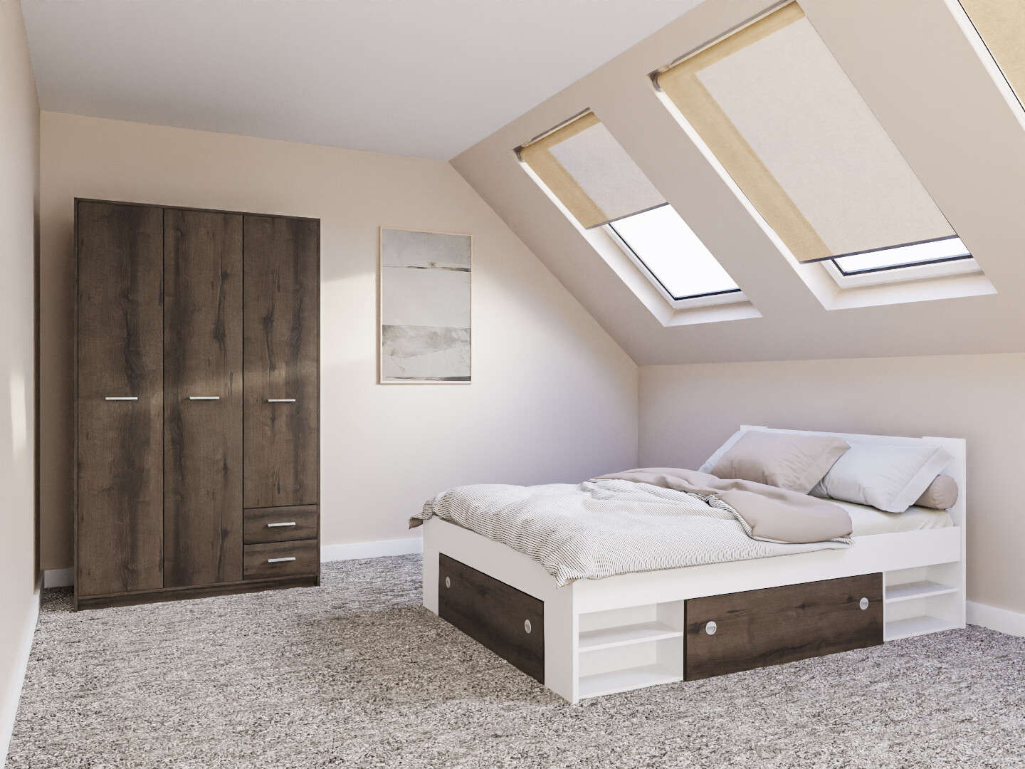 Спальный гарнитур Novsore 158 (Белый)