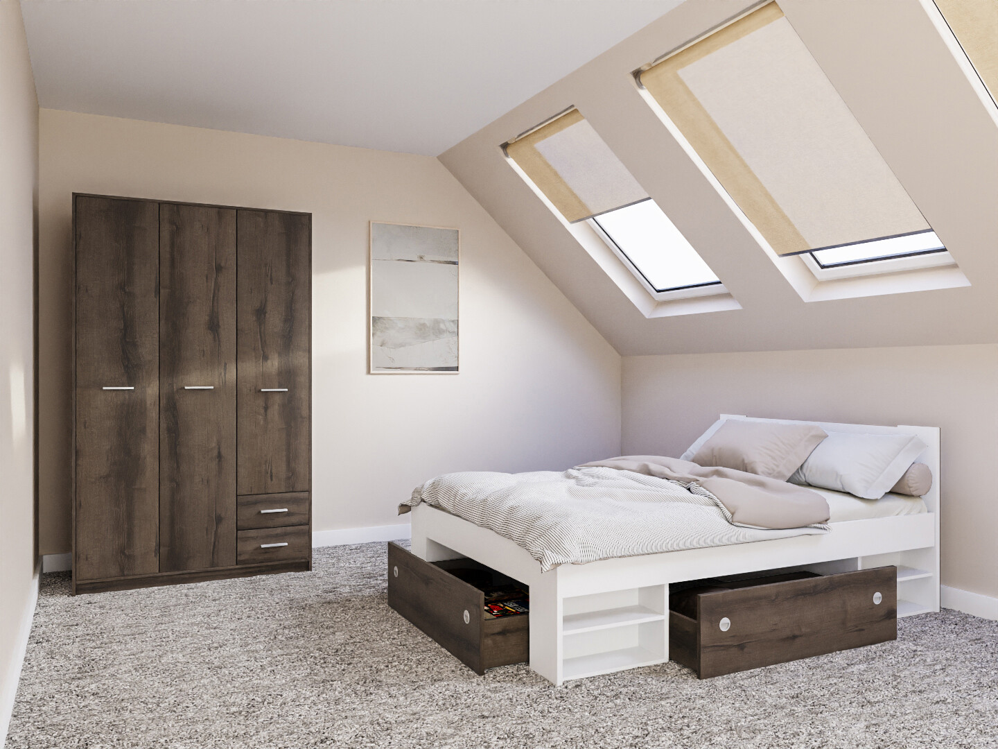 Спальный гарнитур Novsore 158 (Белый)