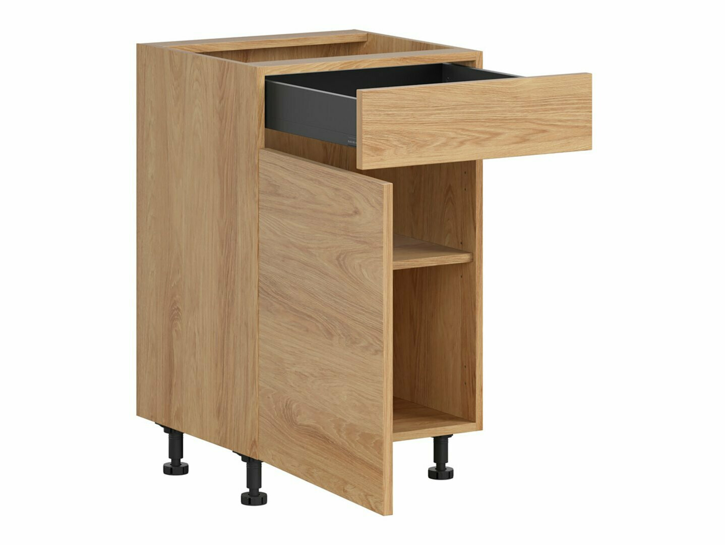 Модульный шкафчик с выдвижным ящиком и дверцами Amper Oak 104
