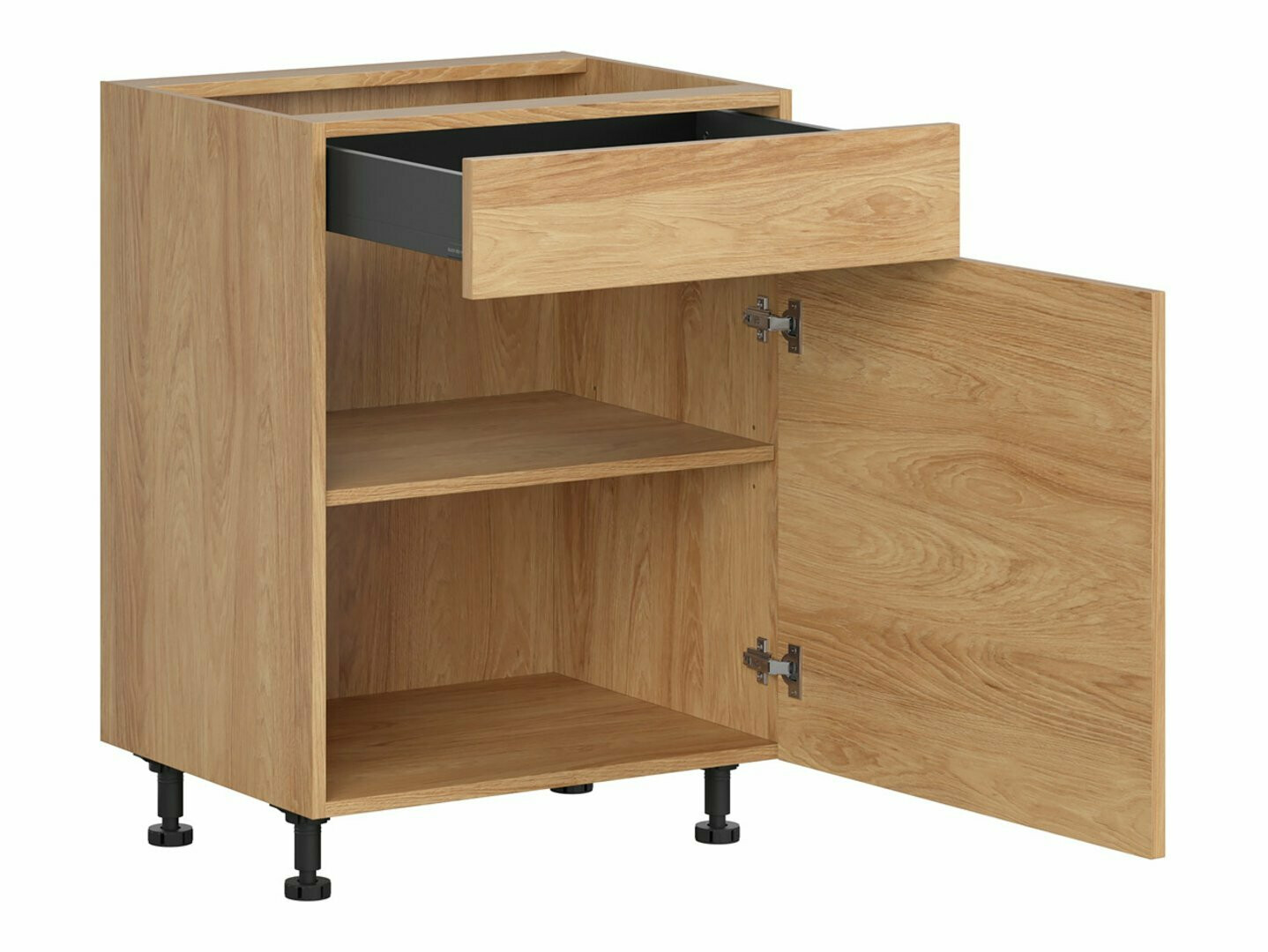 Модульный шкафчик с выдвижным ящиком и дверцами Amper Oak 105