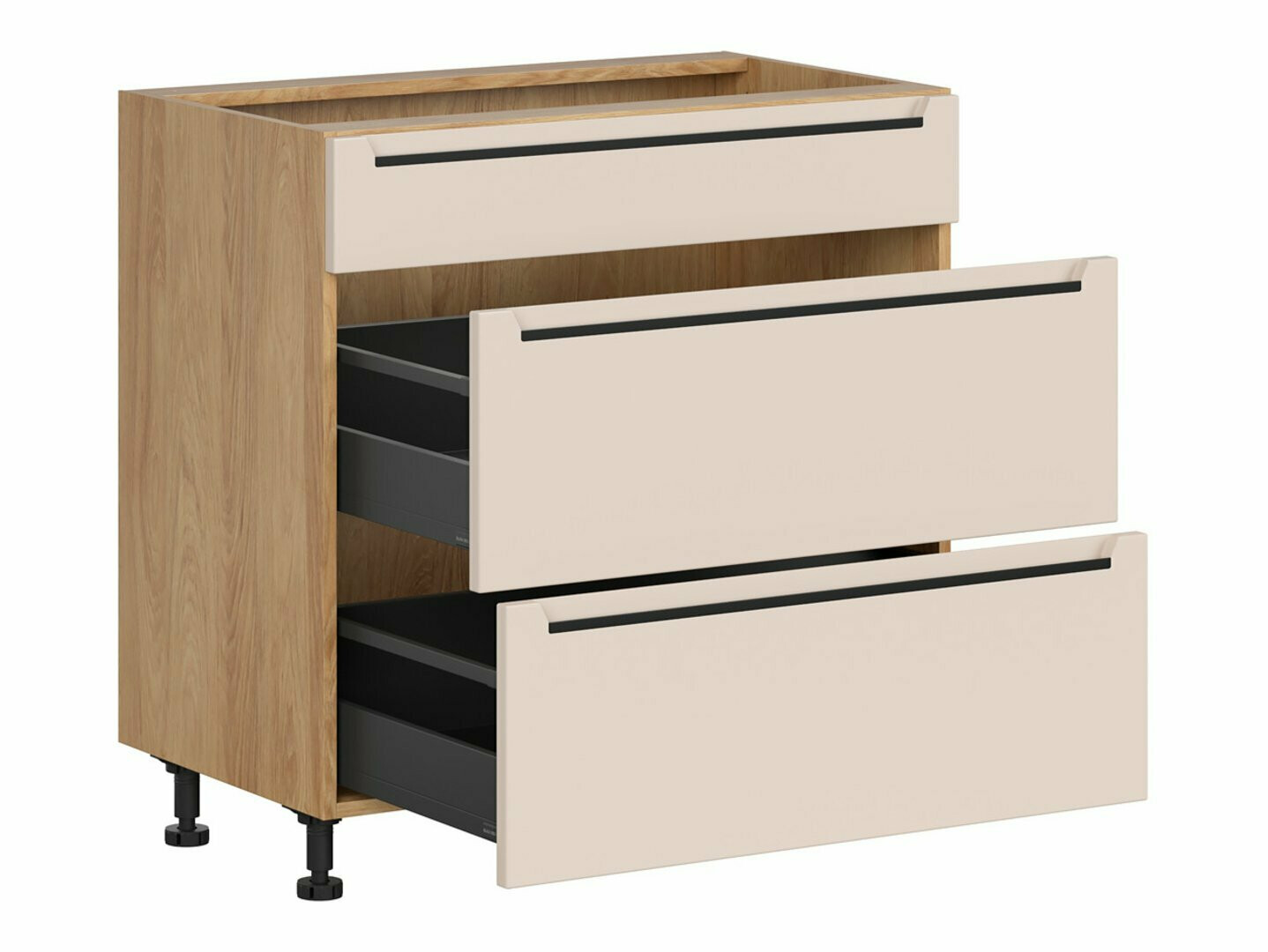 Moduļu skapis ar atvilktnēm Riso Beige 108