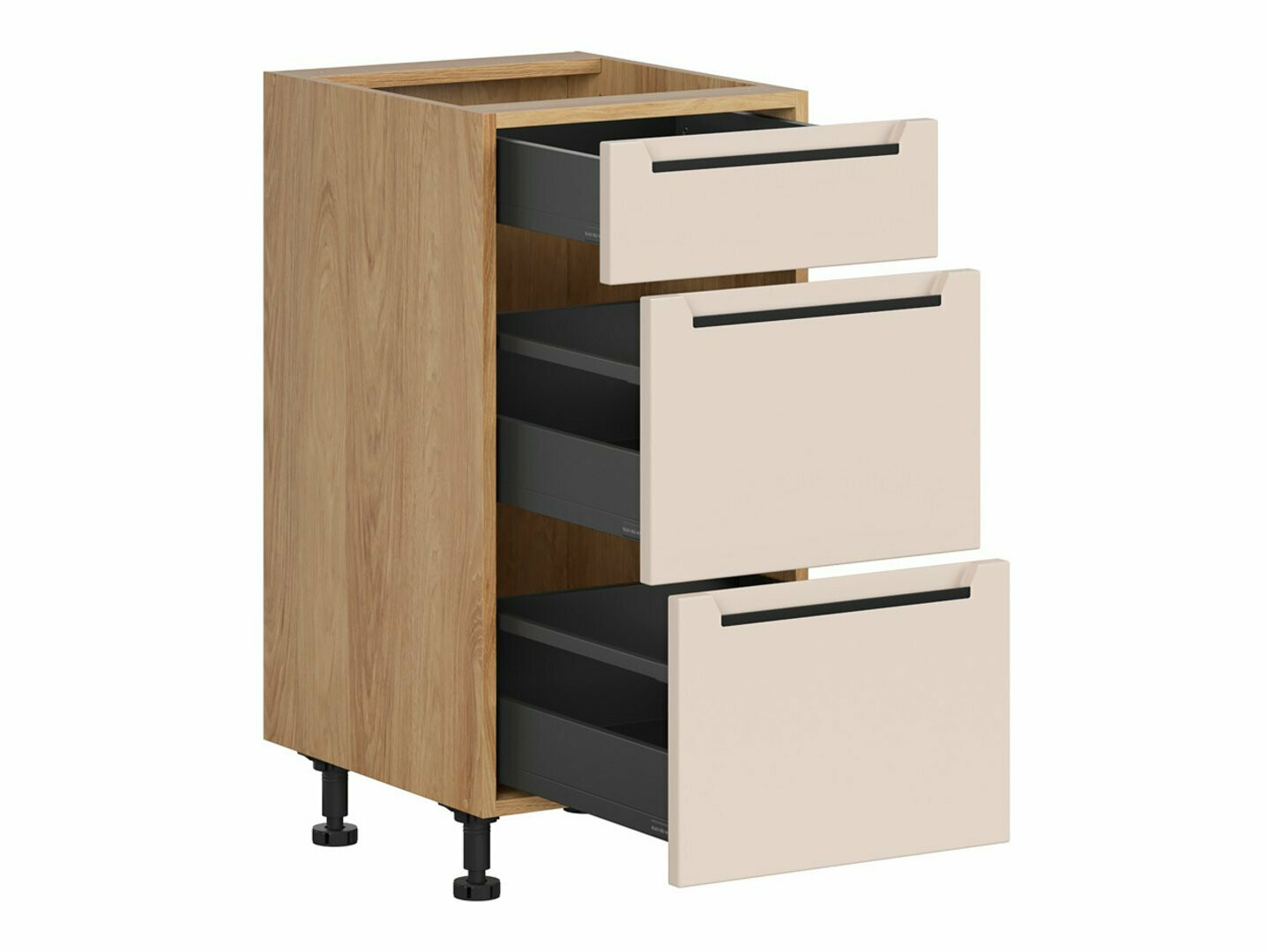 Moduļu skapis ar atvilktnēm Riso Beige 109