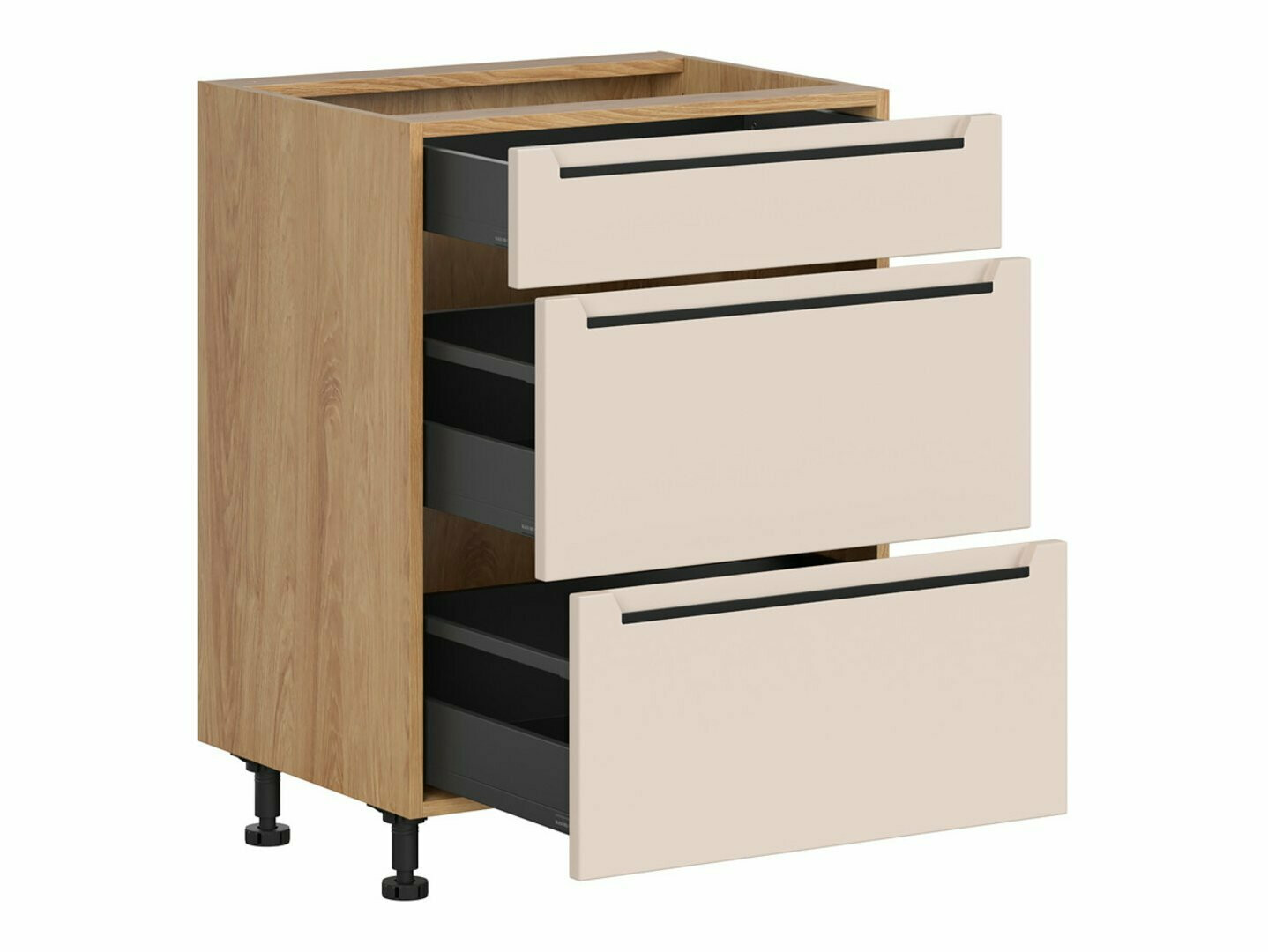 Moduļu skapis ar atvilktnēm Riso Beige 110