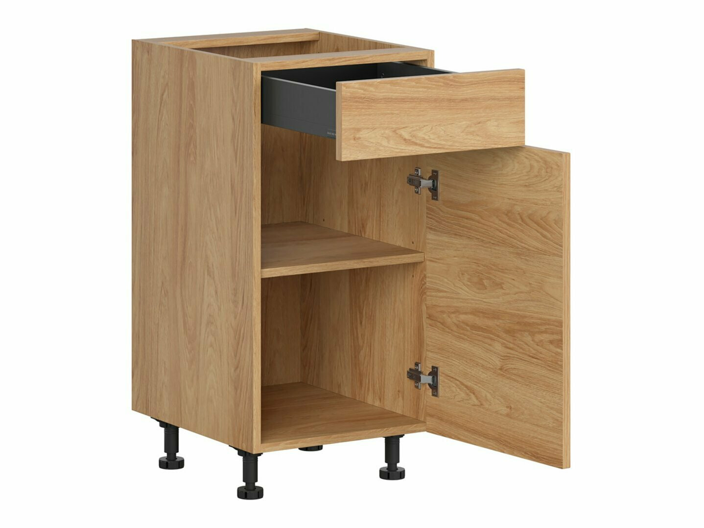 Moduļu skapis ar atvilktni un durvīm Amper Oak 103
