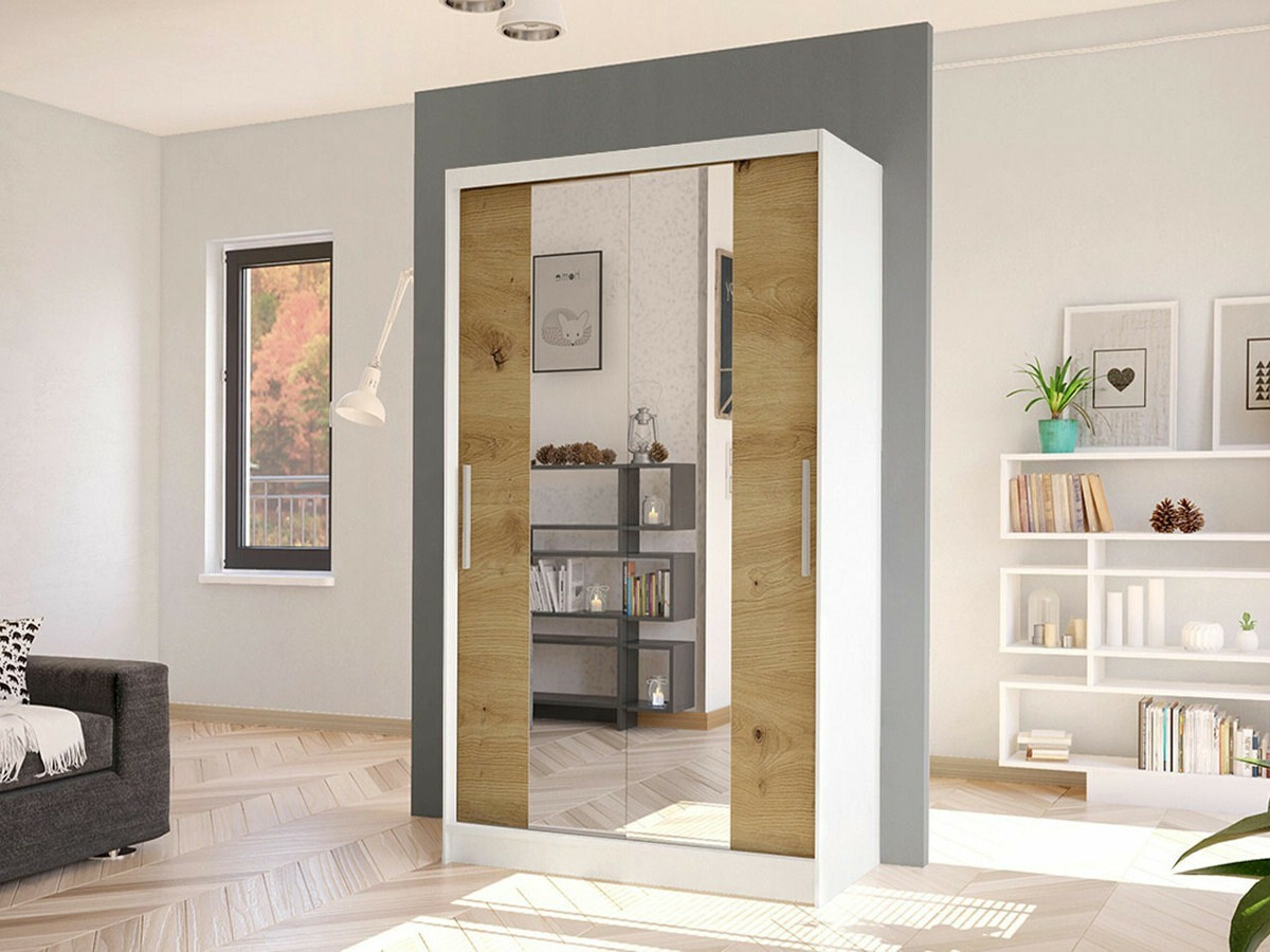 Skapis Closico Structor II (Balts + Artisan ozols)