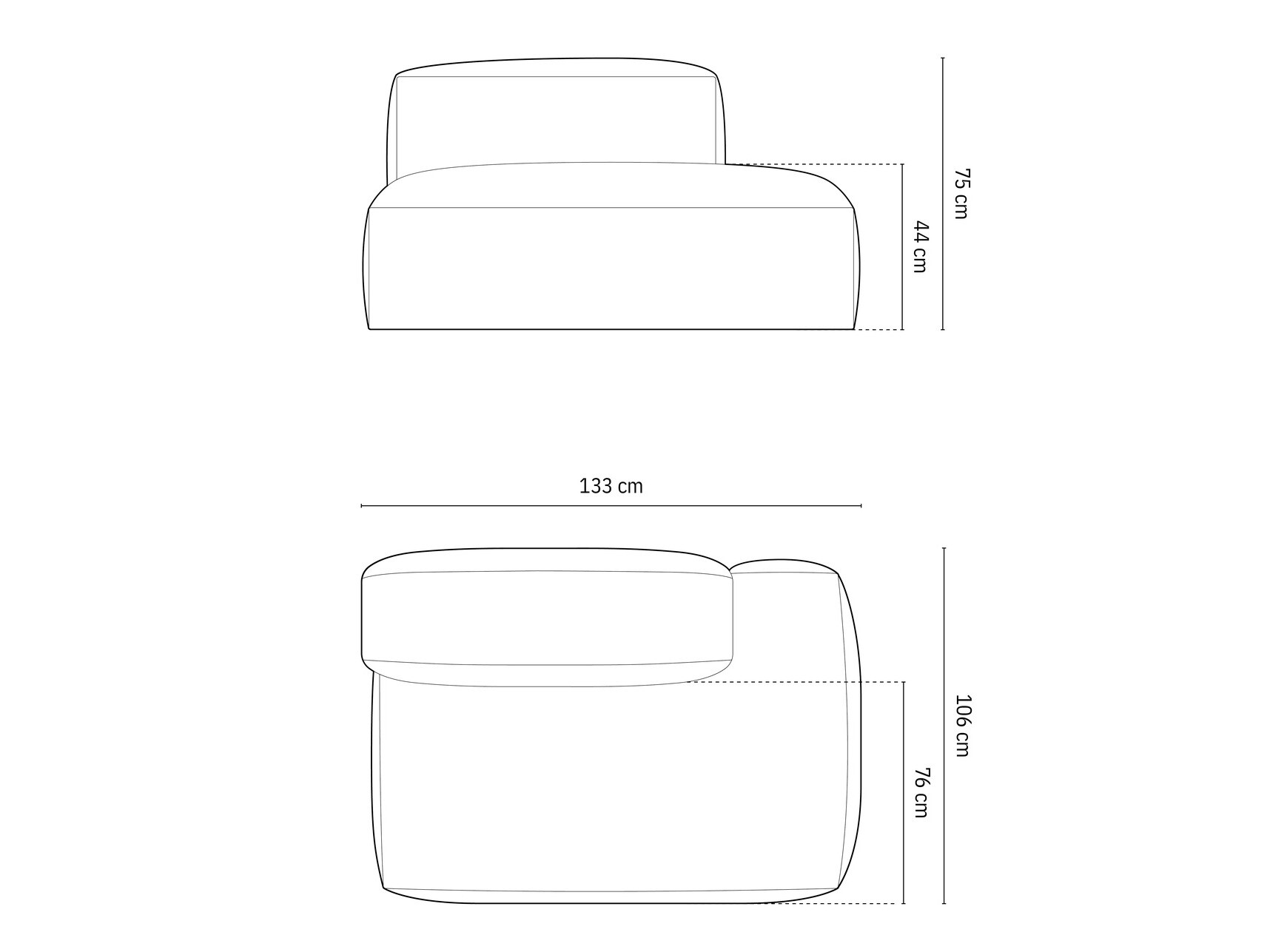 Moduļu krēsls Sorcoro 102 (Vogue 01)