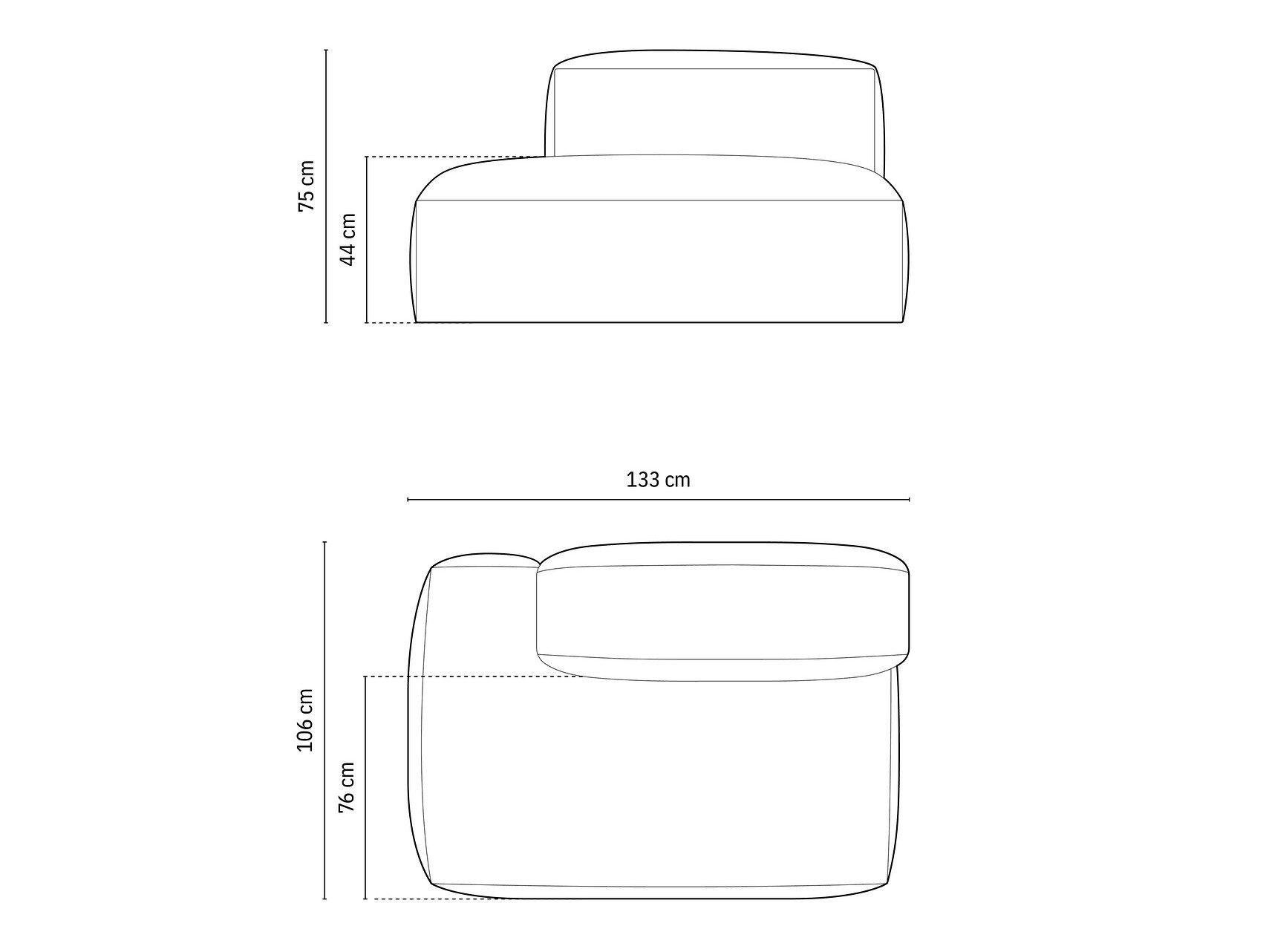 Moduļu krēsls Sorcoro 102 (Vogue 11)