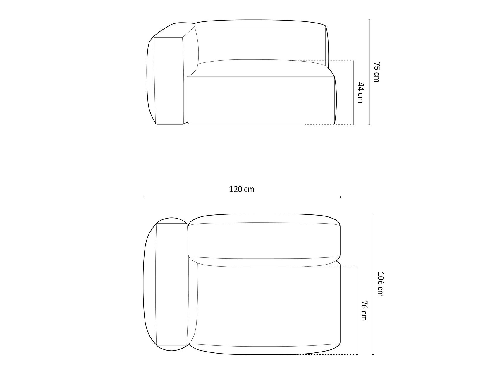 Moduļu krēsls Sorcoro 103 (Boston Ocean)