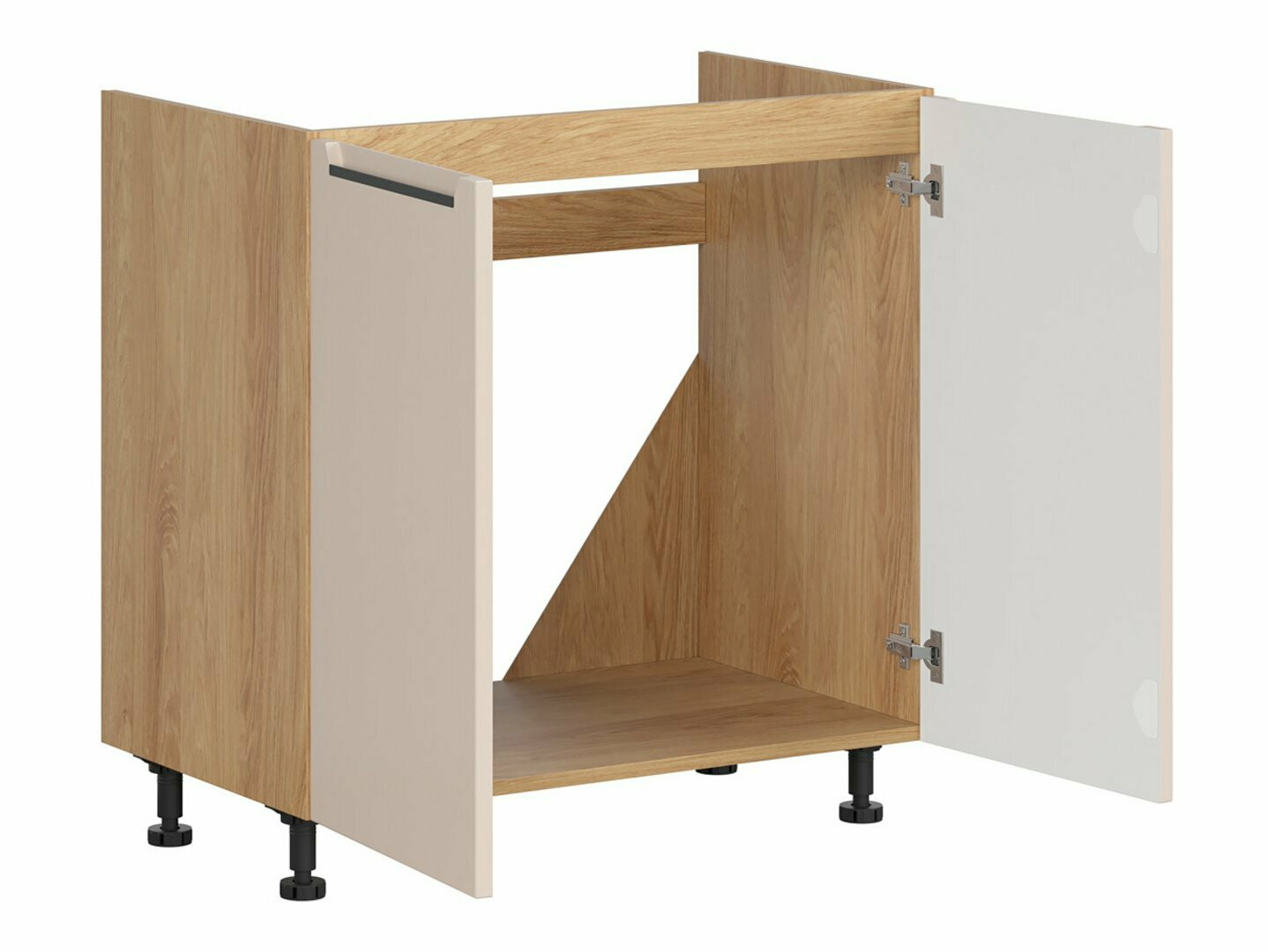 Moduļu skapis izlietnei ar durvīm Riso Beige 125