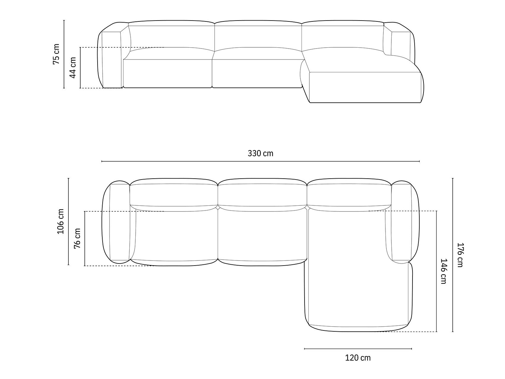 Moduļu stūra dīvāns Sorcoro 104 (Vogue 12)