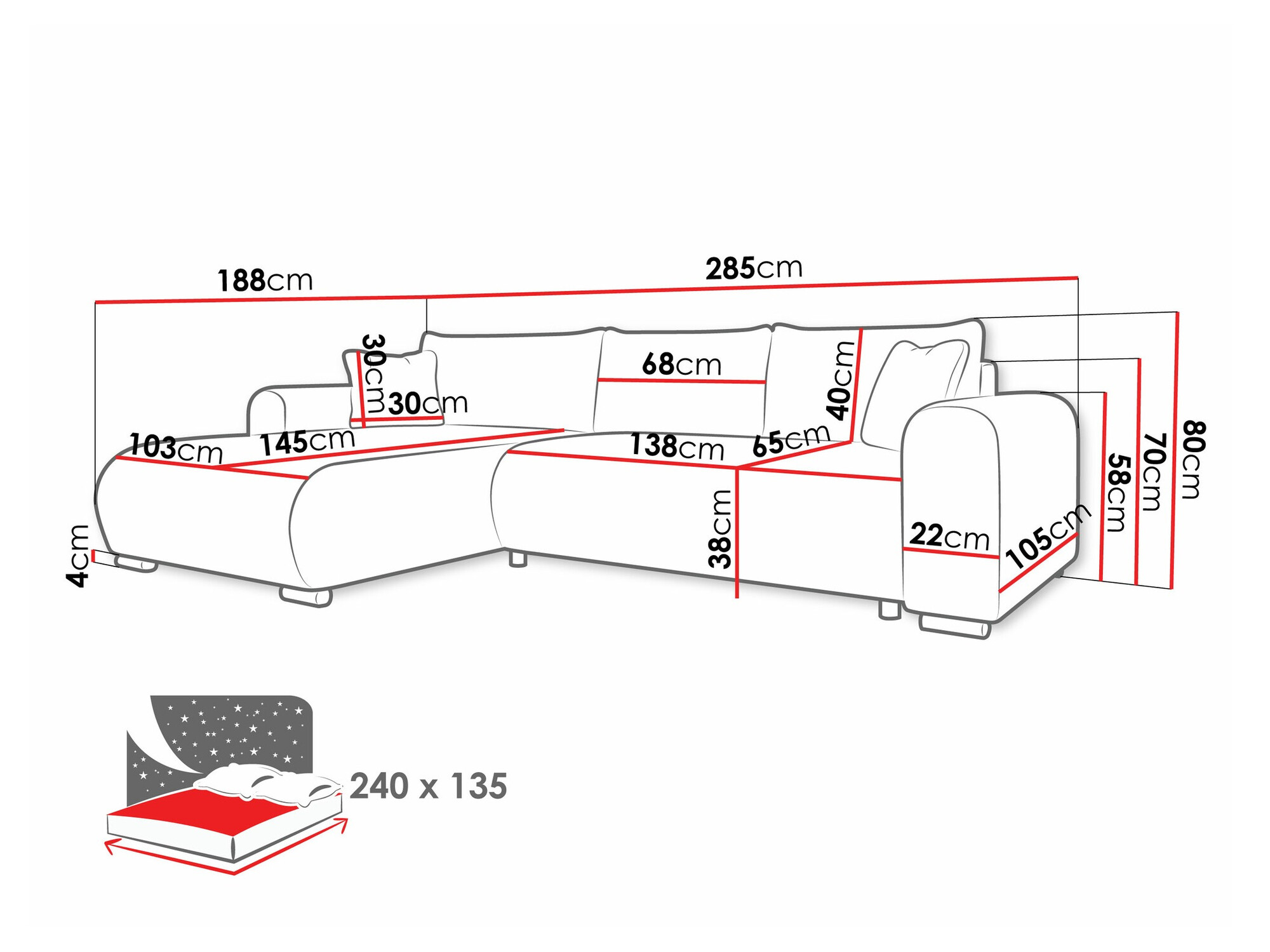 Угловой диван Comfivo 410 (Coral 65)