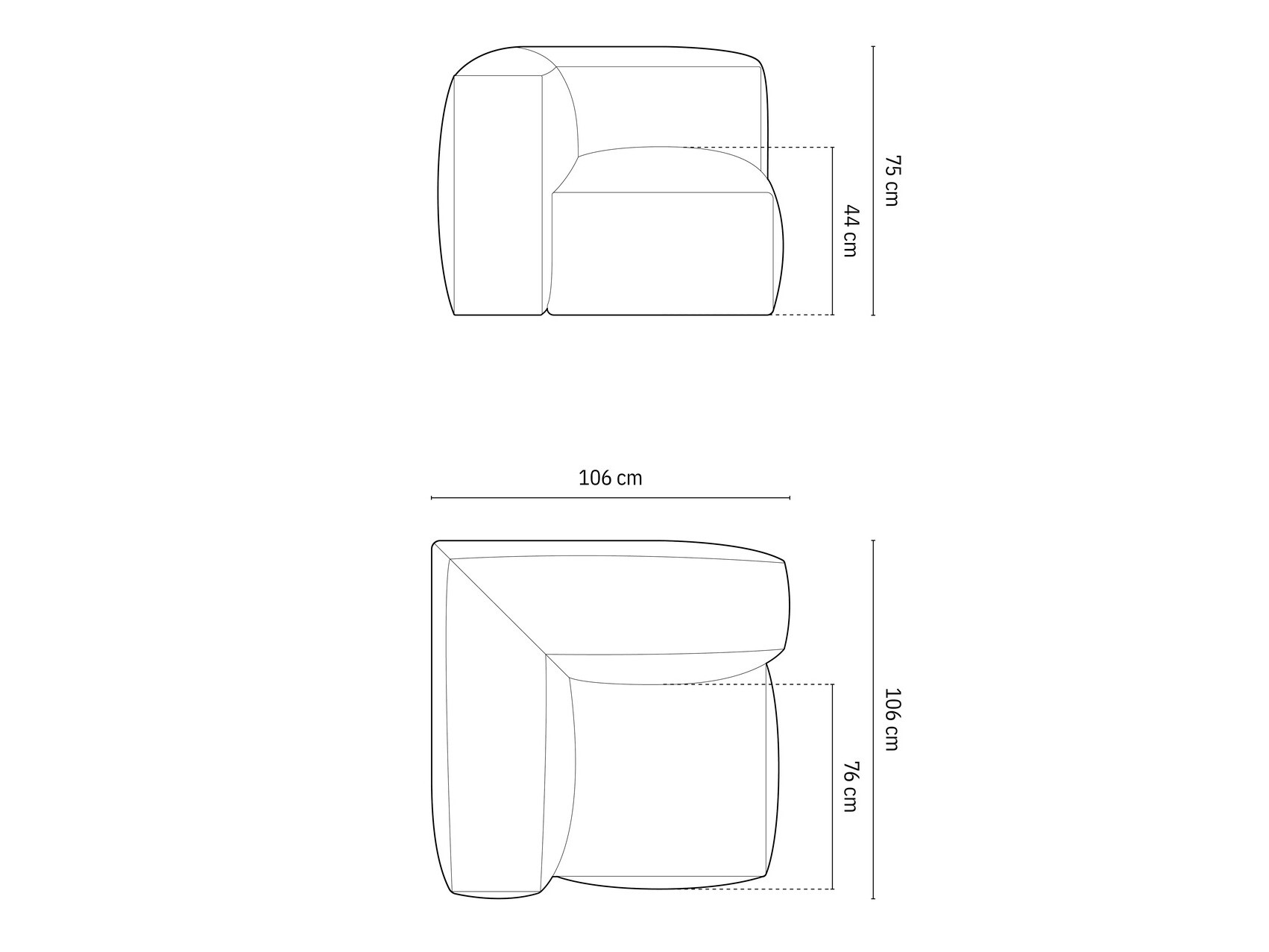 Moduļu krēsls Sorcoro 110 (Vogue 01)