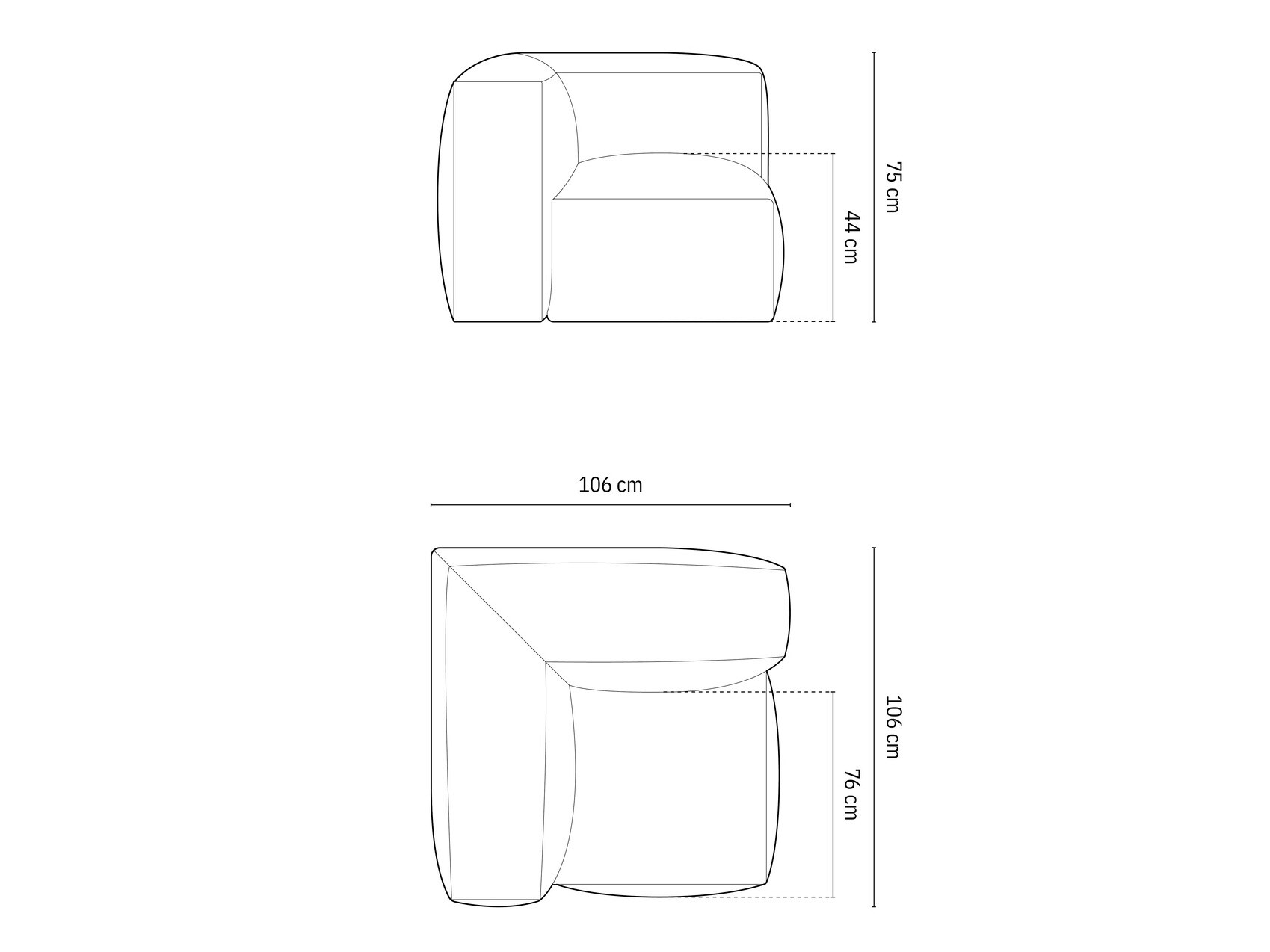 Moduļu krēsls Sorcoro 110 (Vogue 11)