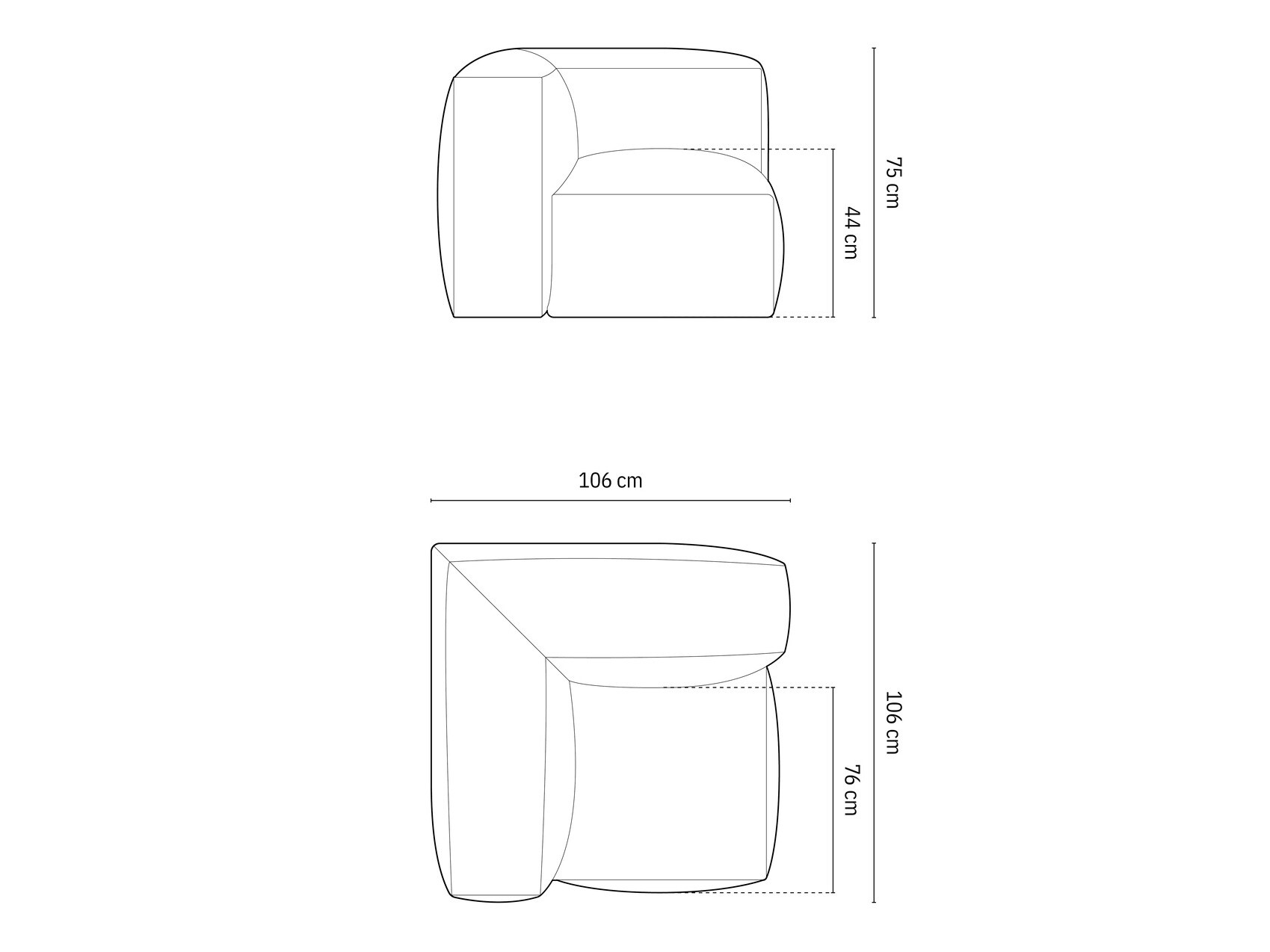 Moduļu krēsls Sorcoro 110 (Vogue 12)