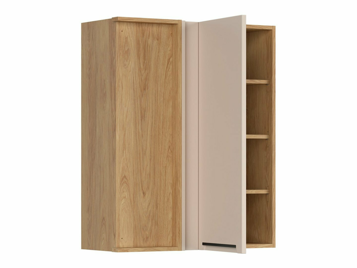 Moduļu piekarams stūra skapis Riso Beige 157