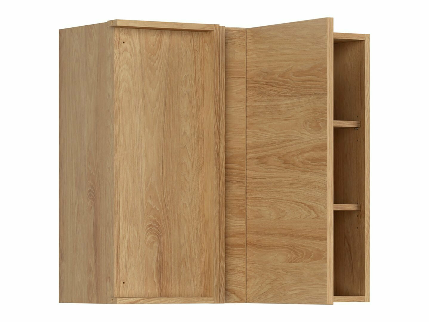 Модульный настенный угловой шкафчик Amper Oak 155