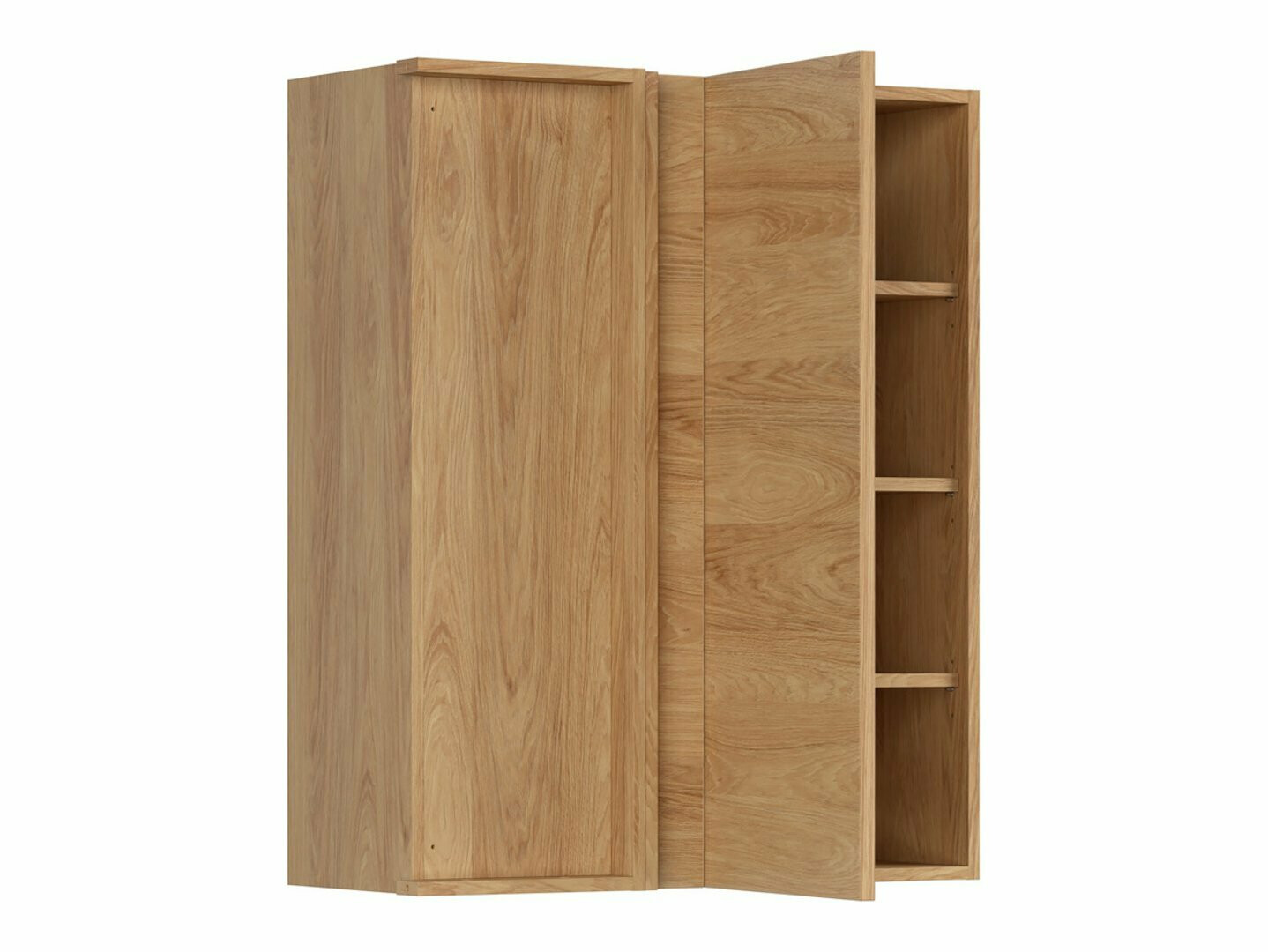 Модульный настенный угловой шкафчик Amper Oak 156