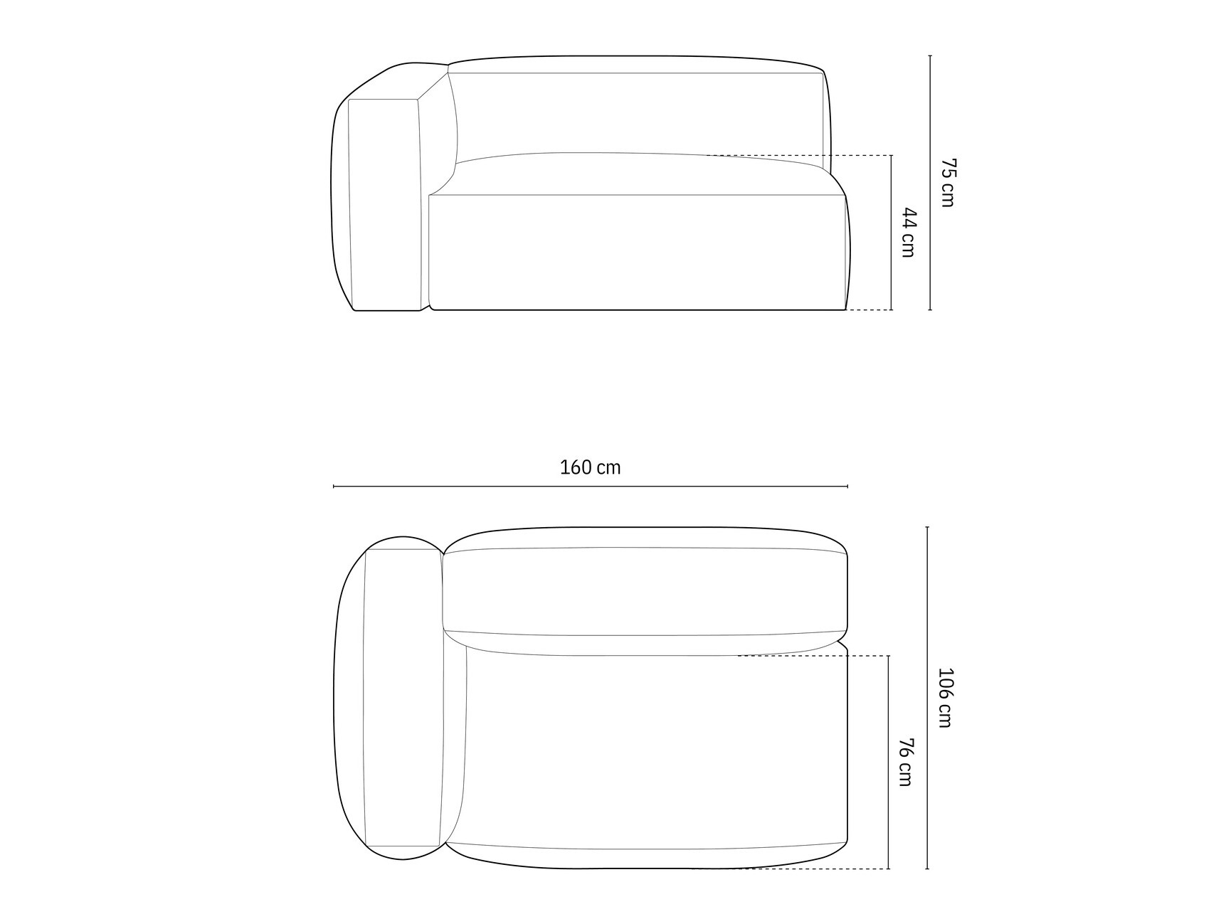 Moduļu krēsls Sorcoro 111 (Boston Trufa)