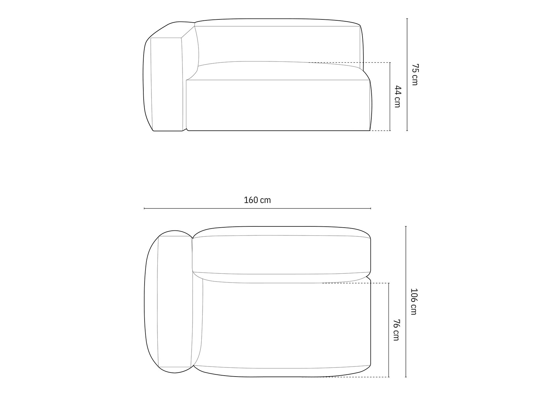 Moduļu krēsls Sorcoro 111 (Boston Water Green)