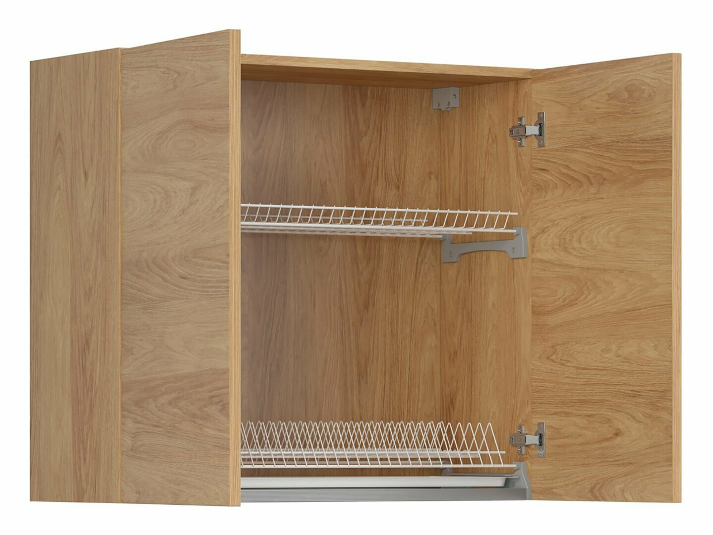 Moduļu piekarams skapis ar trauku žāvētāju Amper Oak 153