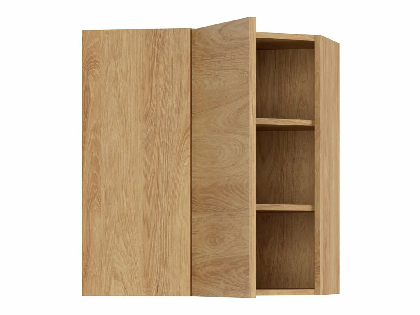 Модульный настенный угловой шкафчик Amper Oak 159