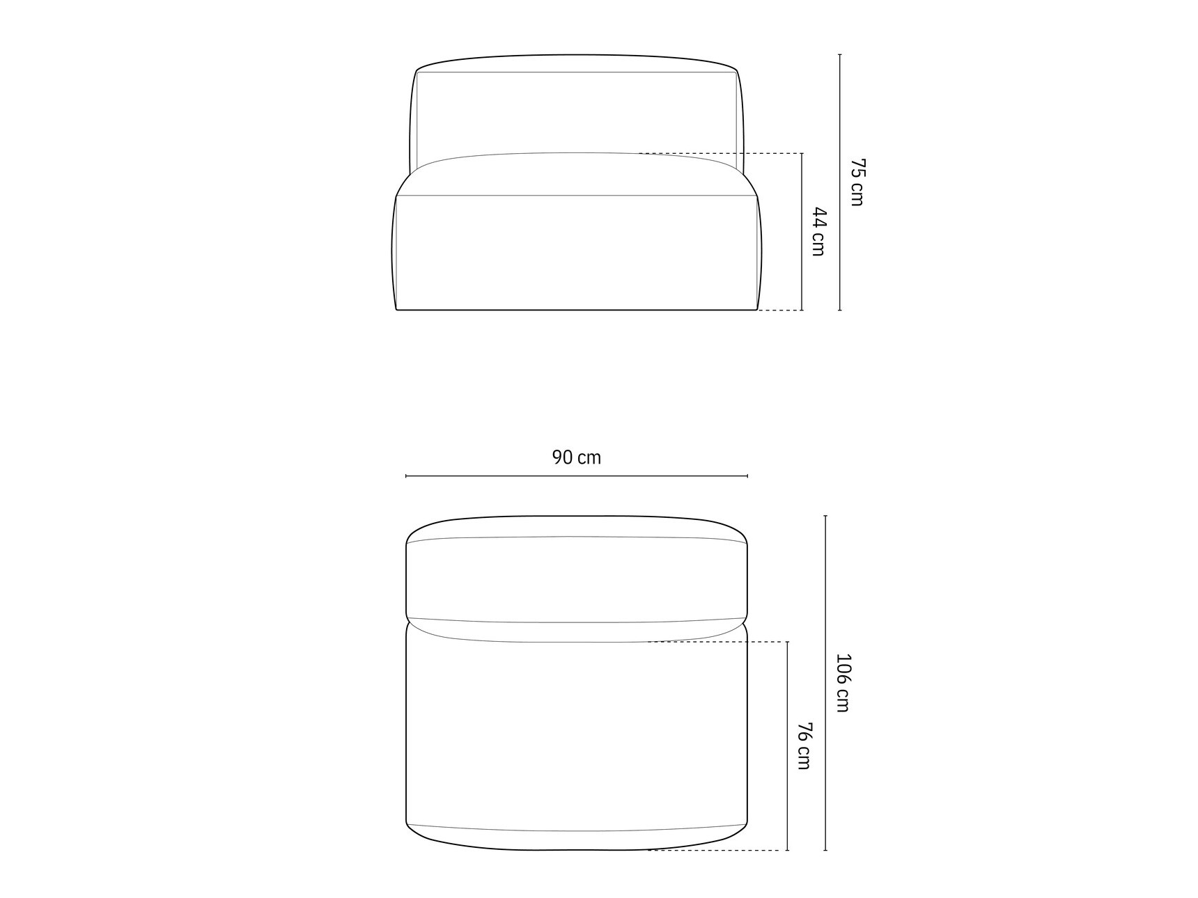 Moduļu krēsls Sorcoro 112 (Boston Toffee)