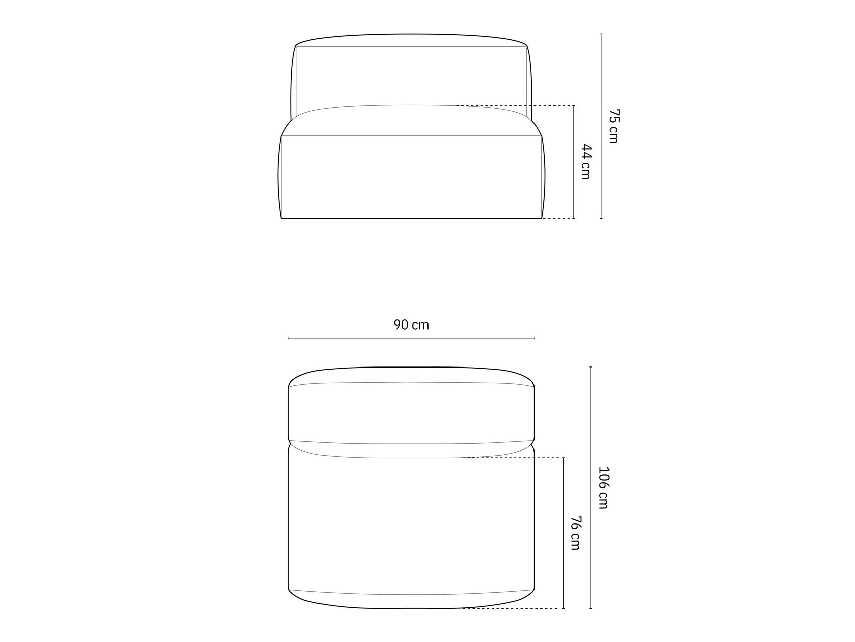Moduļu krēsls Sorcoro 112 (Boston Water Green)