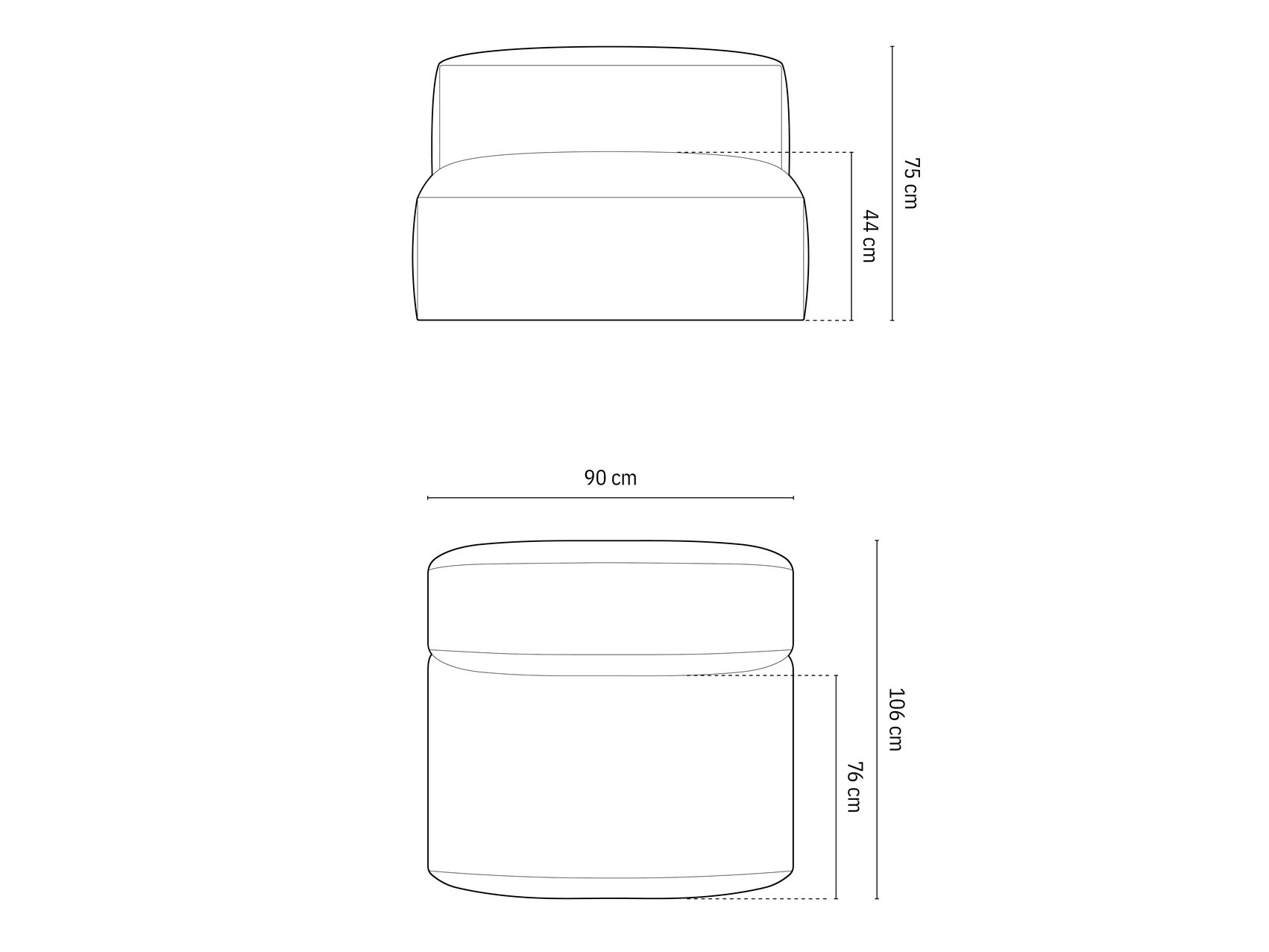 Moduļu krēsls Sorcoro 112 (Vogue 01)