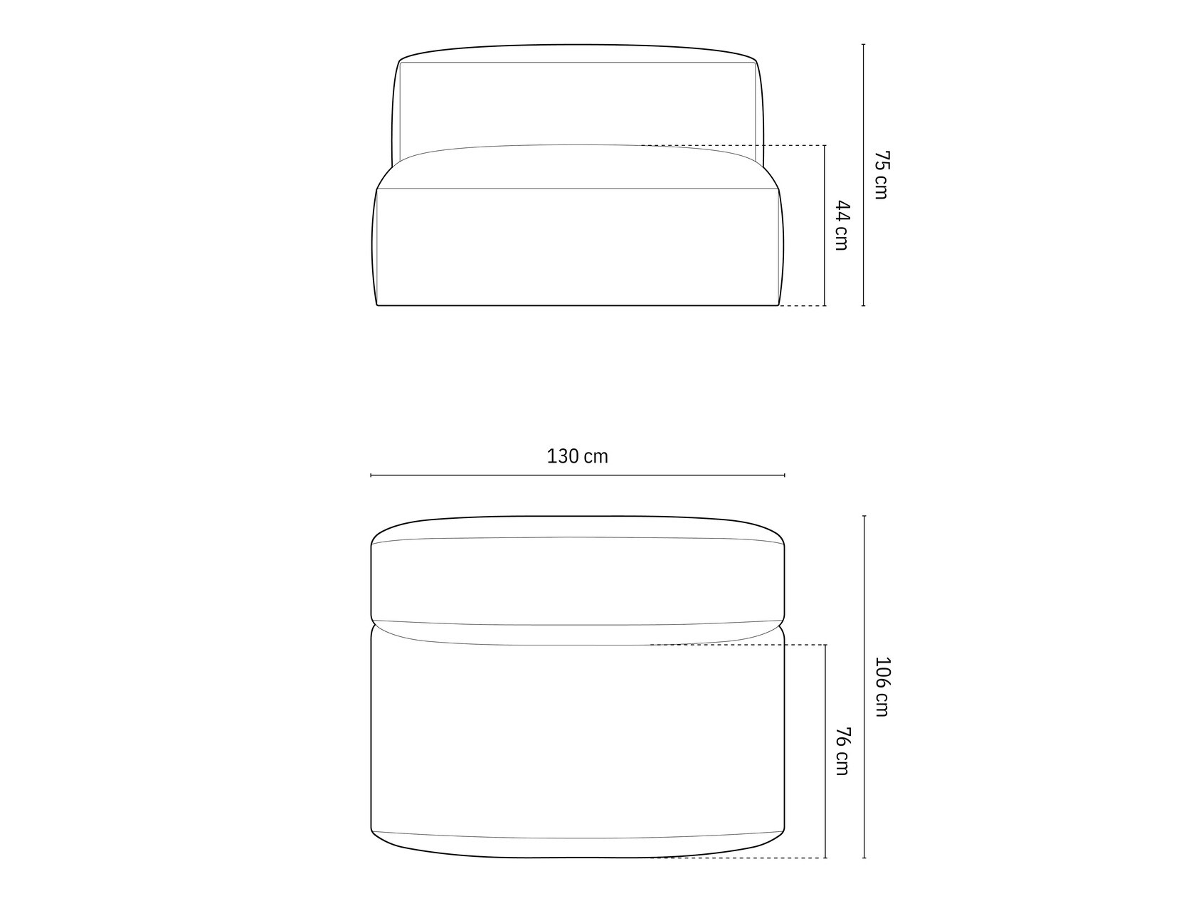 Moduļu krēsls Sorcoro 113 (Boston Light Grey)