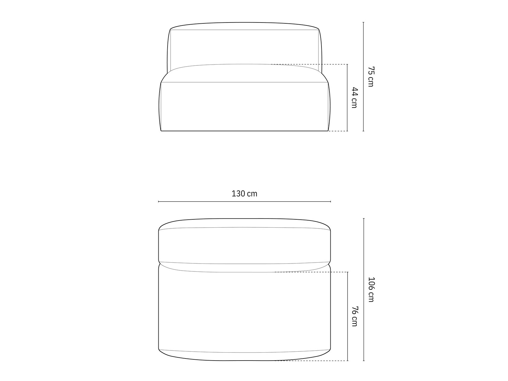 Moduļu krēsls Sorcoro 113 (Boston Toffee)