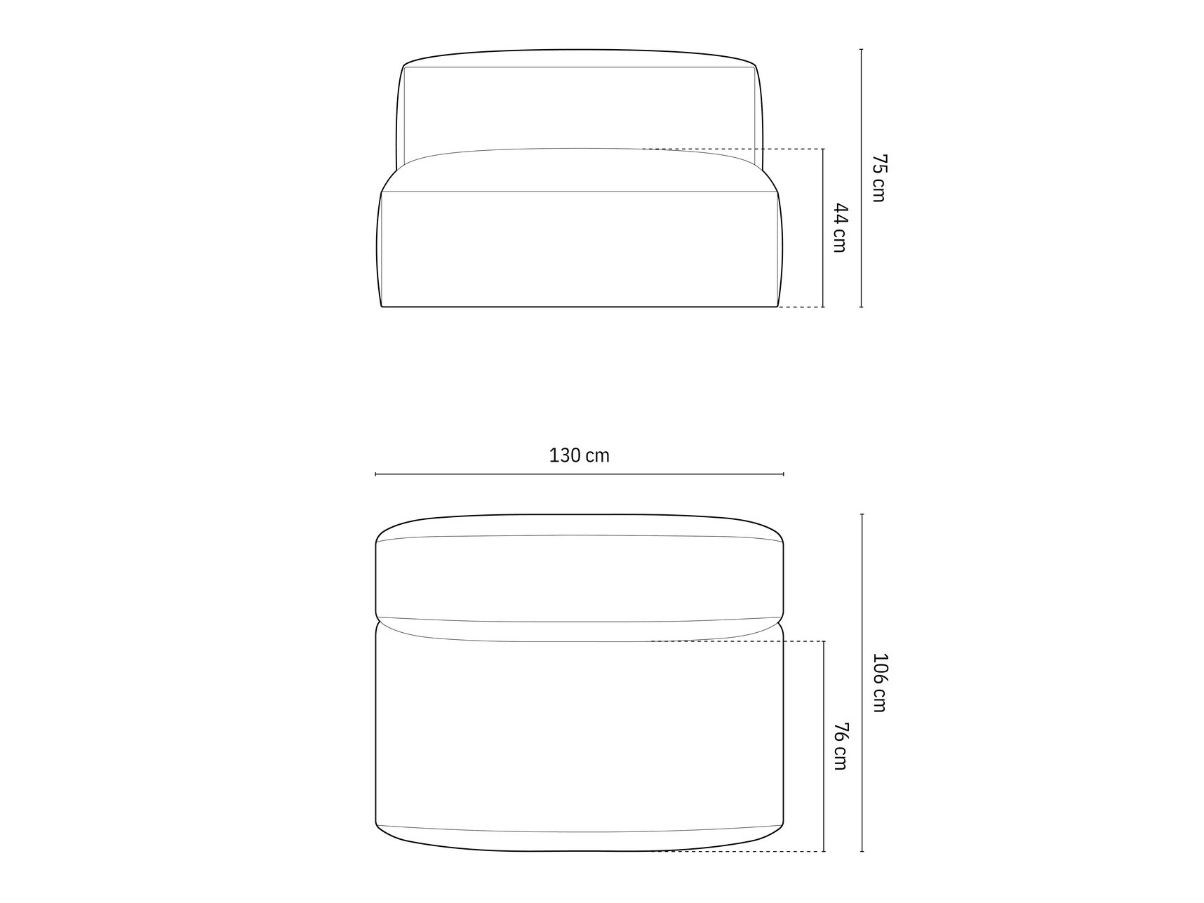 Moduļu krēsls Sorcoro 113 (Boston Trufa)