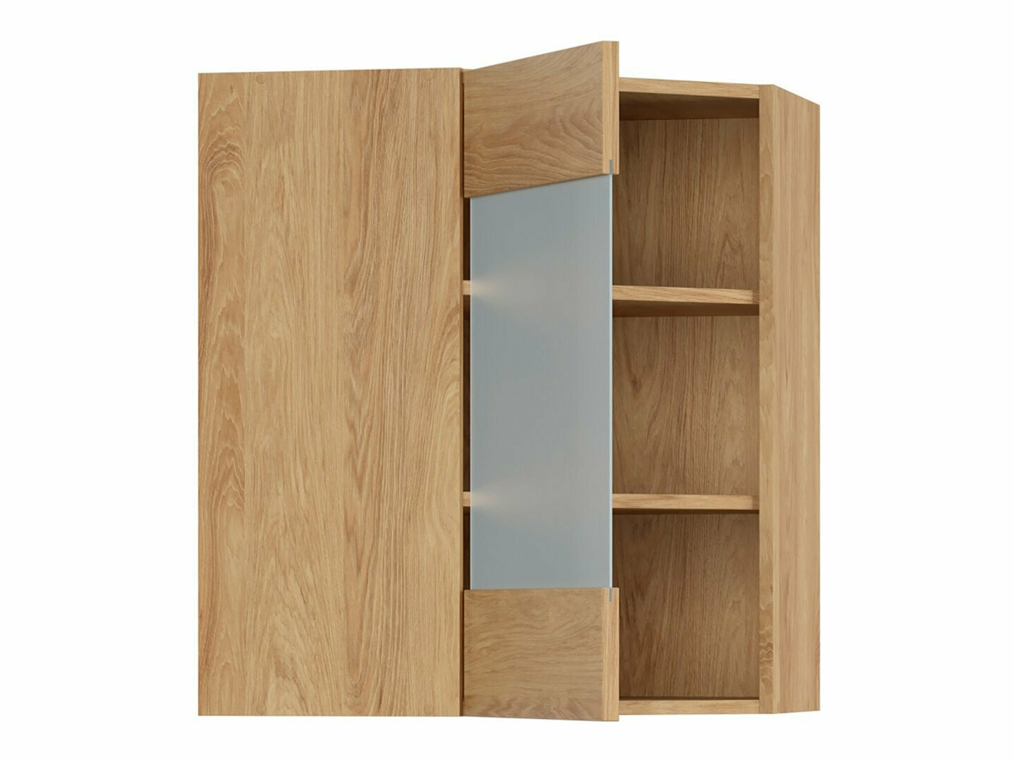 Moduļu piekarams stūra skapis Soli Cream 177