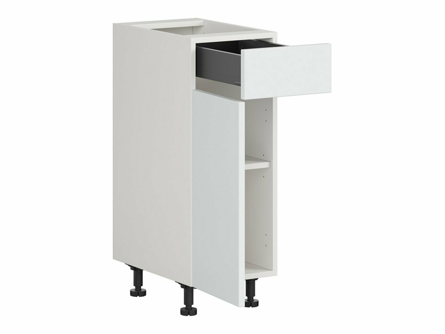 Moduļu skapis ar atvilktni un durvīm Top White 102