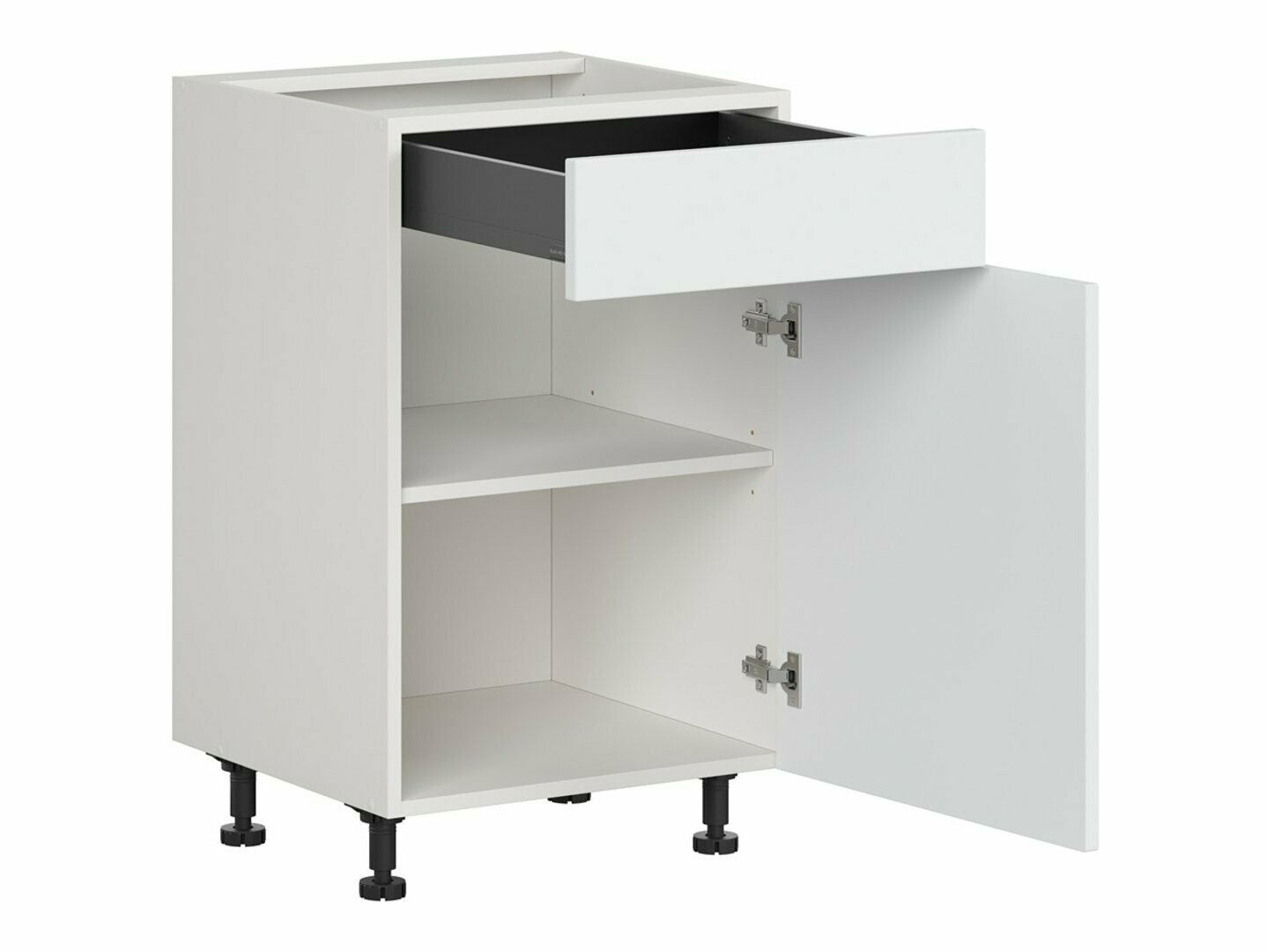 Moduļu skapis ar atvilktni un durvīm Top White 104