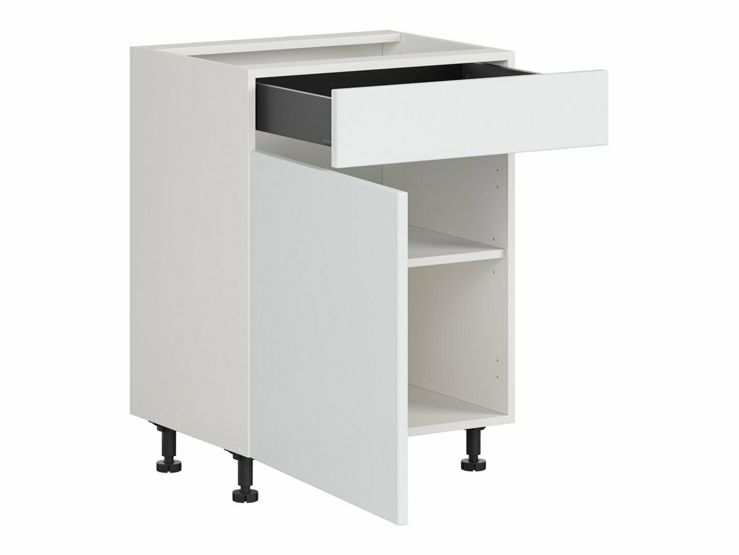 Moduļu skapis ar atvilktni un durvīm Top White 105