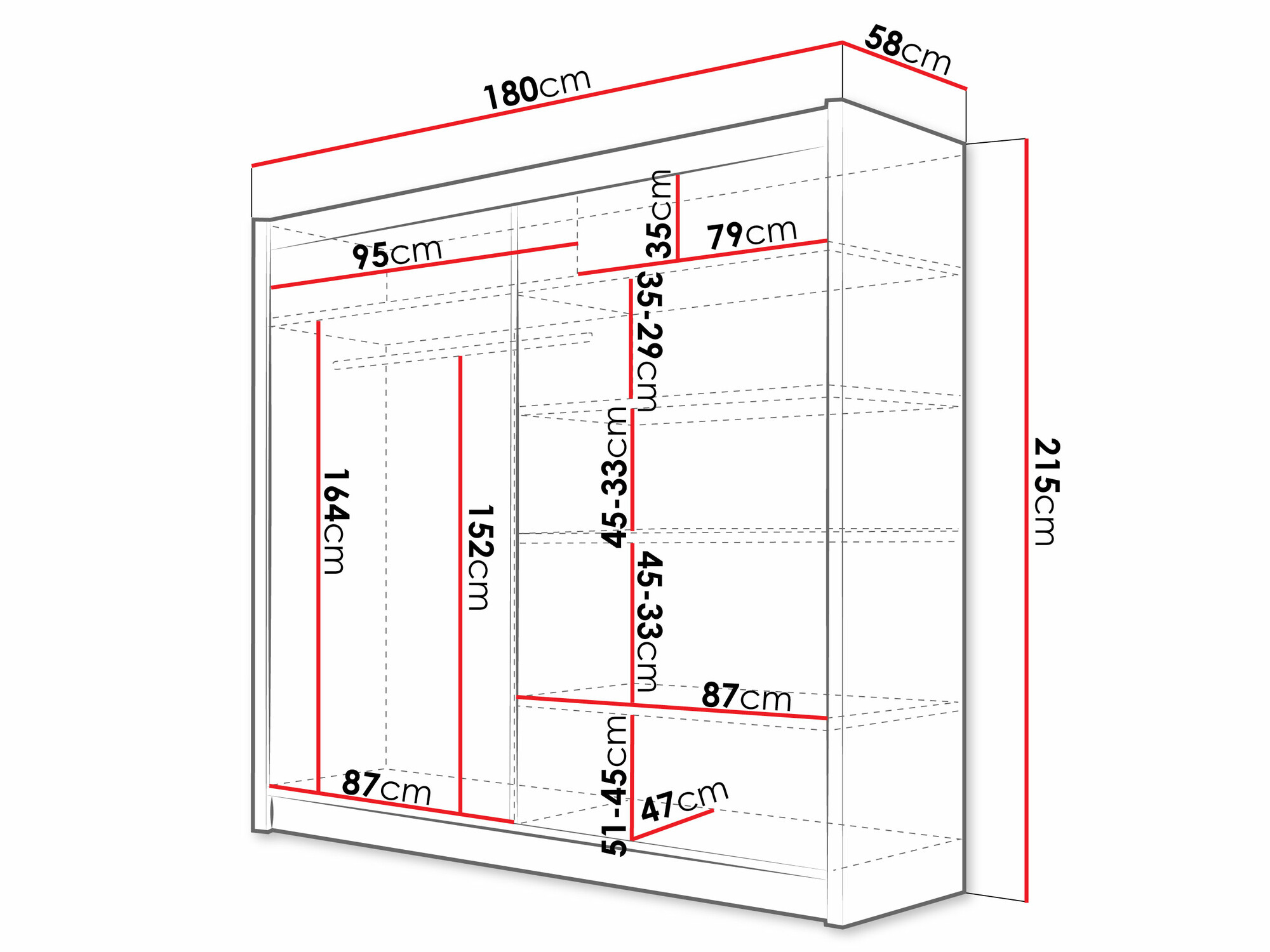 Skapis Closico 101 (Kašmirs)